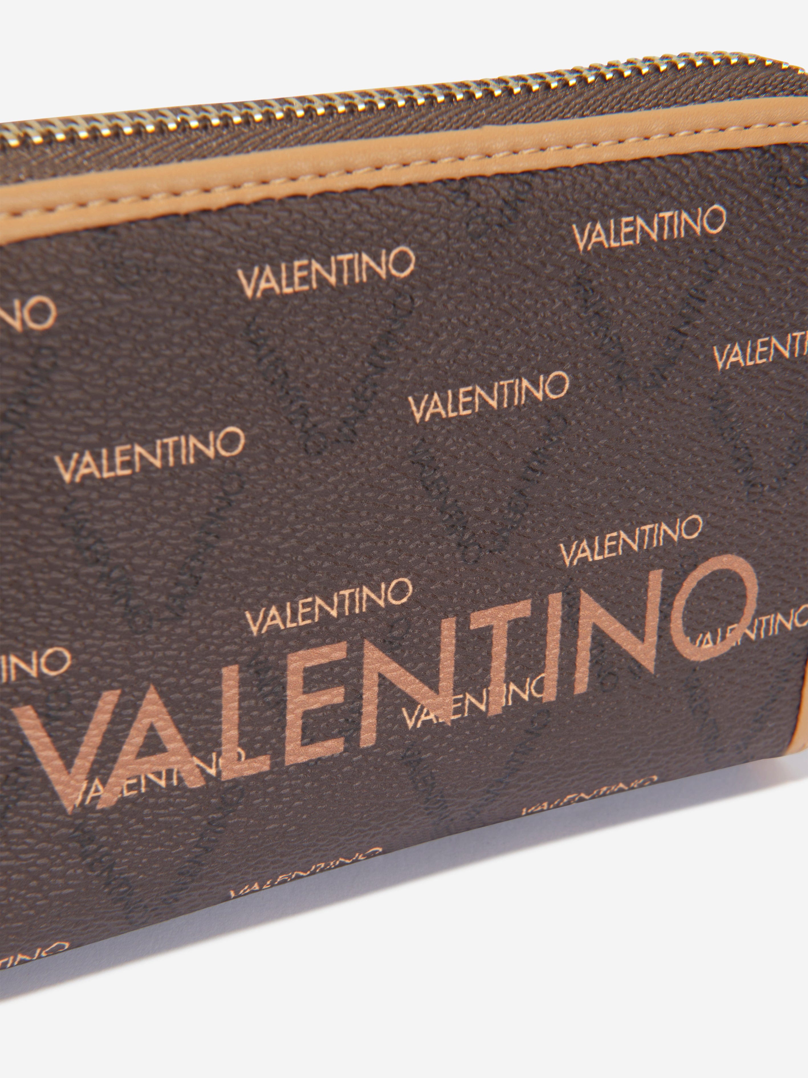 Valentino Girls Zip Around Wallet in Brown