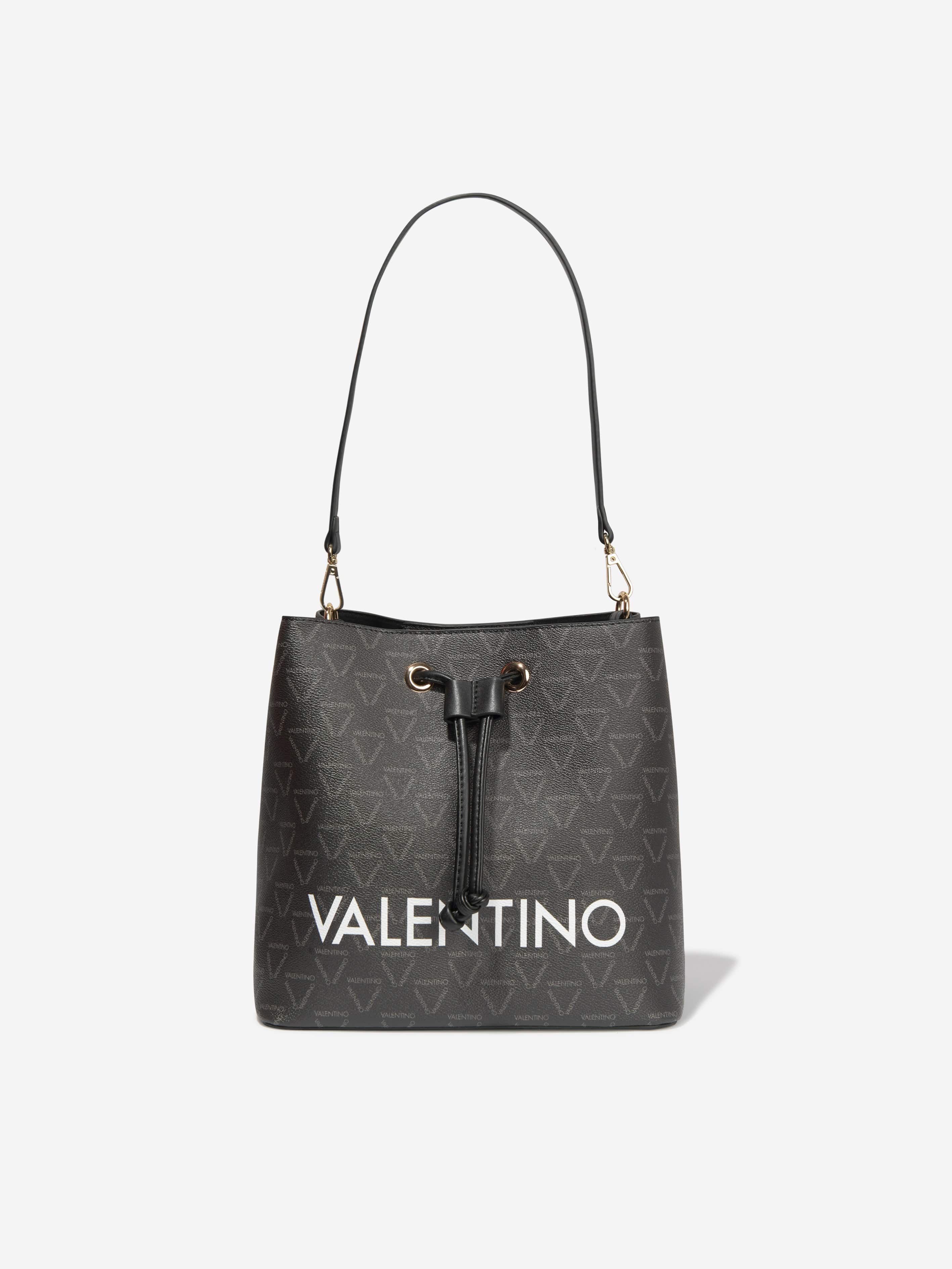 Valentino Girls Liuto Bucket Bag in Black