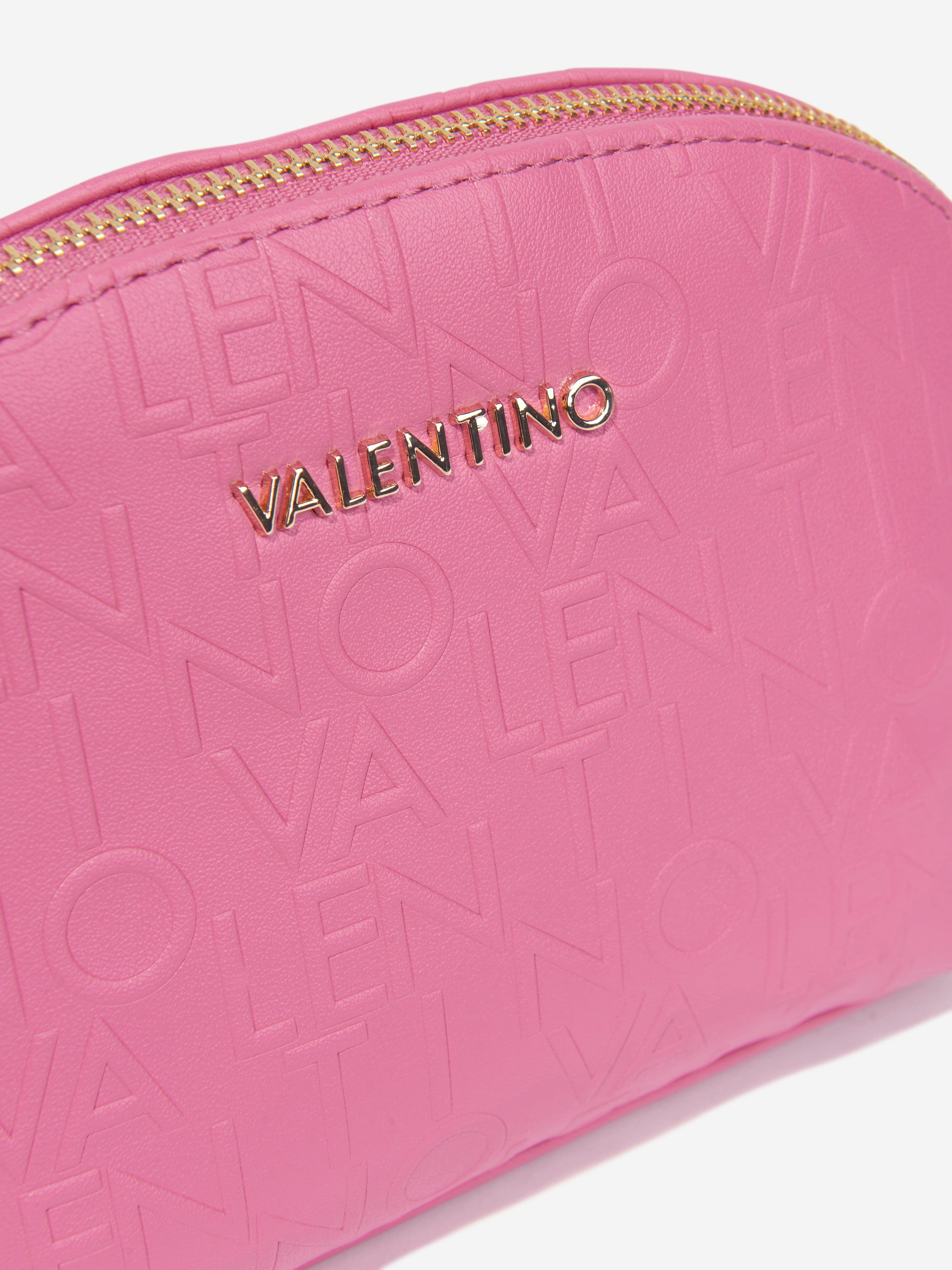 Valentino Girls Soft Cosmetic Case in Coral