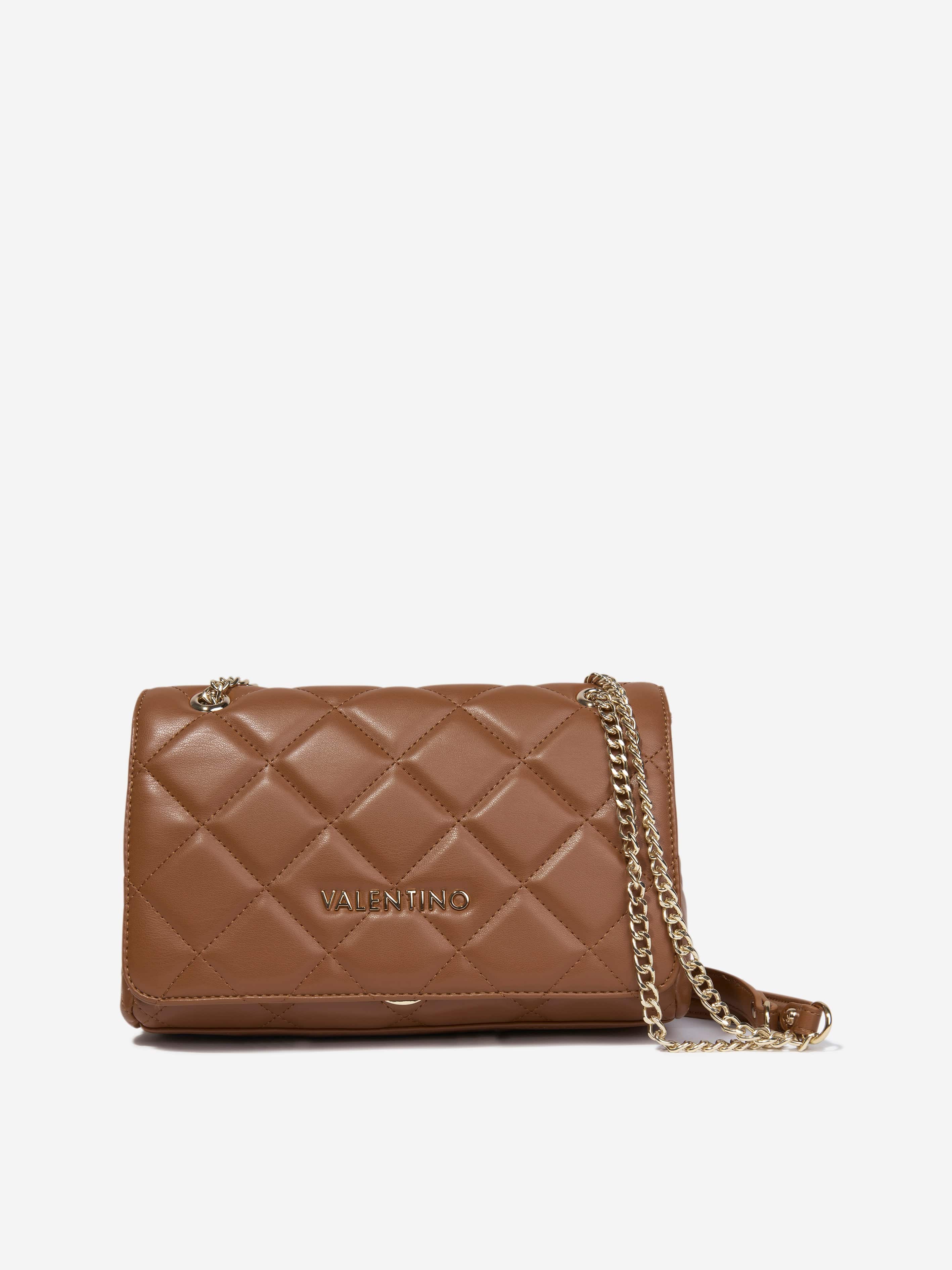 Valentino Girls Ocarina Flap Bag in Brown