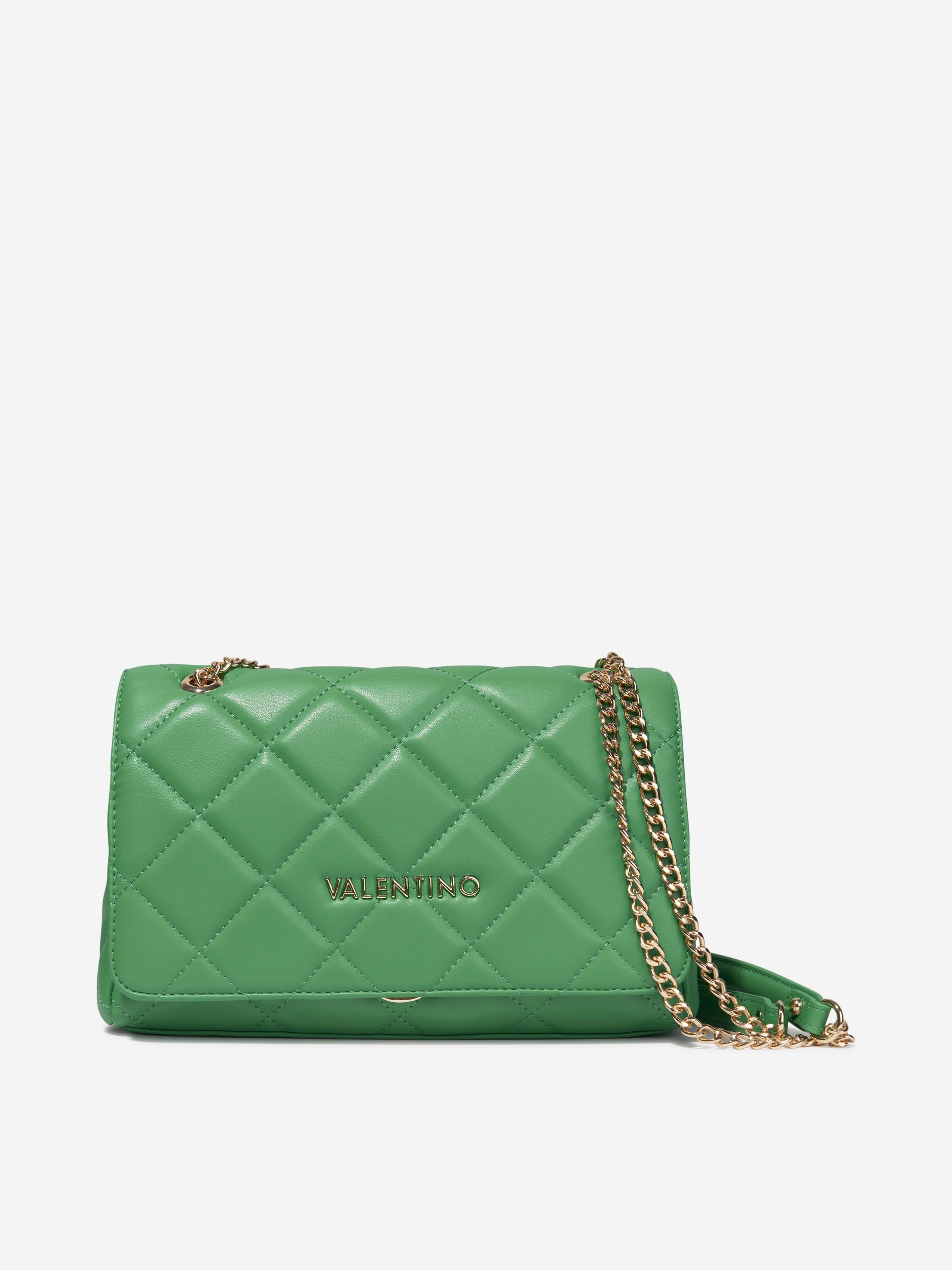 Valentino Girls Ocarina Flap Bag in Green