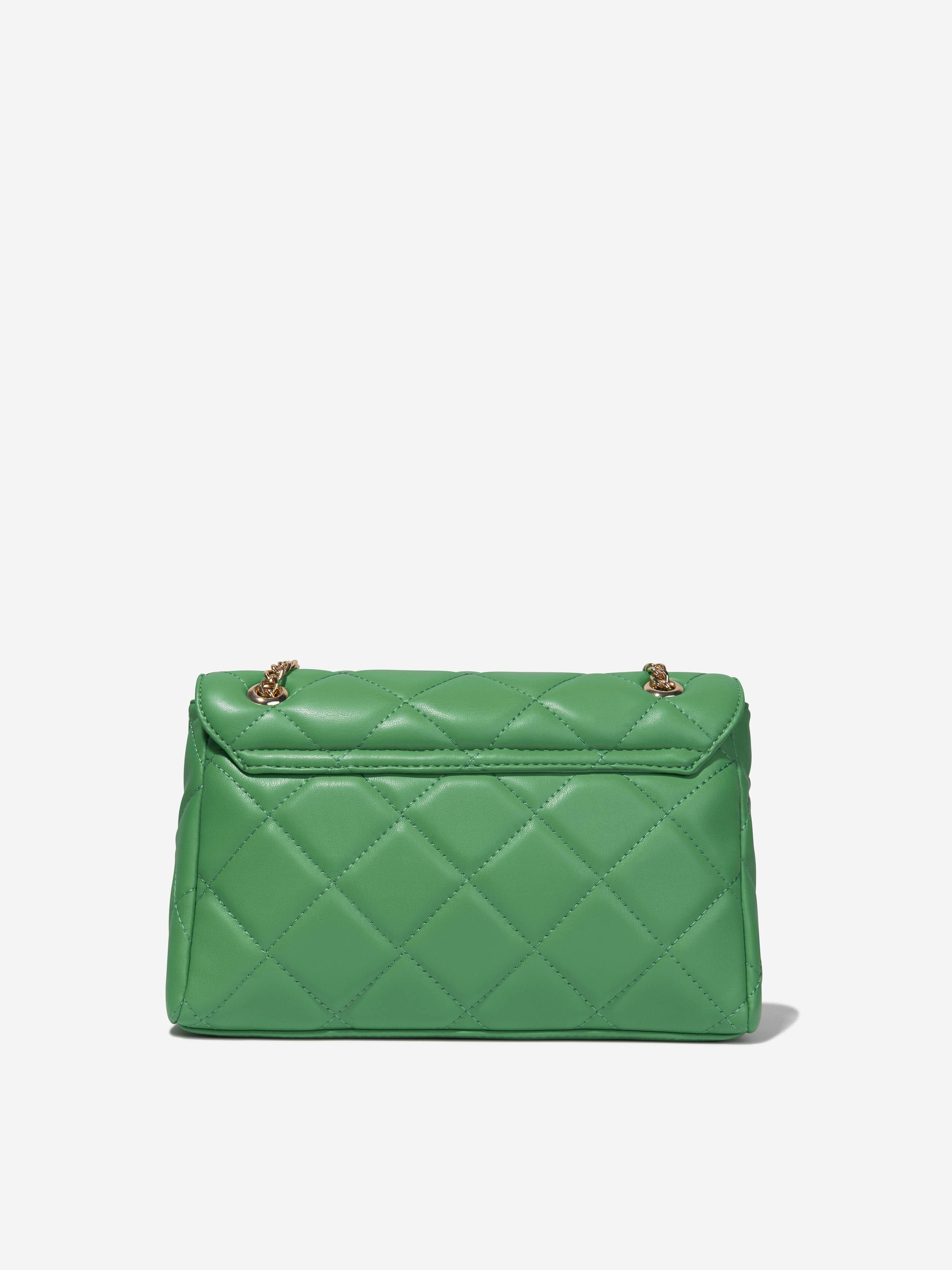 Valentino Girls Ocarina Flap Bag in Green