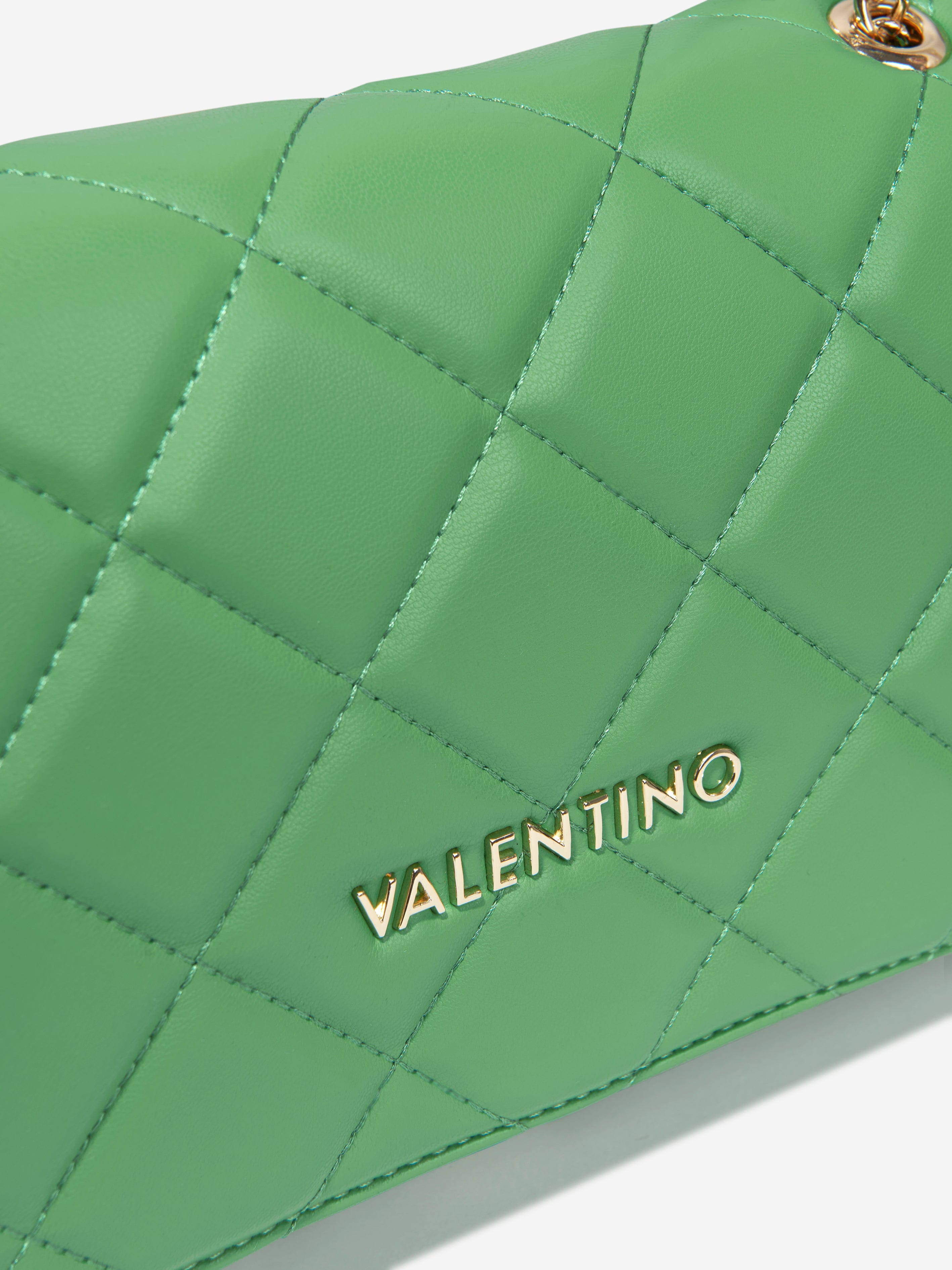 Valentino Girls Ocarina Flap Bag in Green