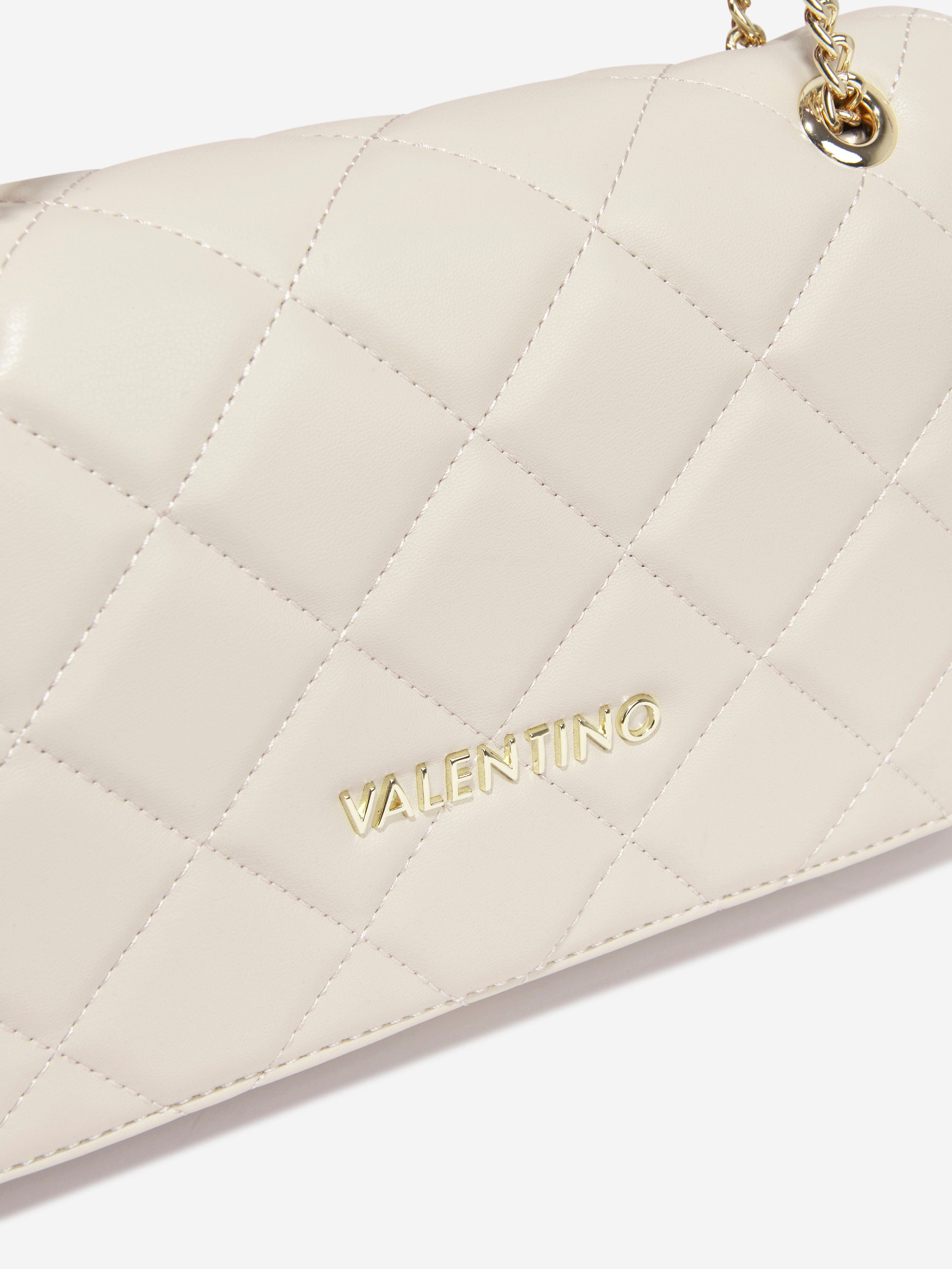 Valentino Girls Ocarina Flap Bag in Cream