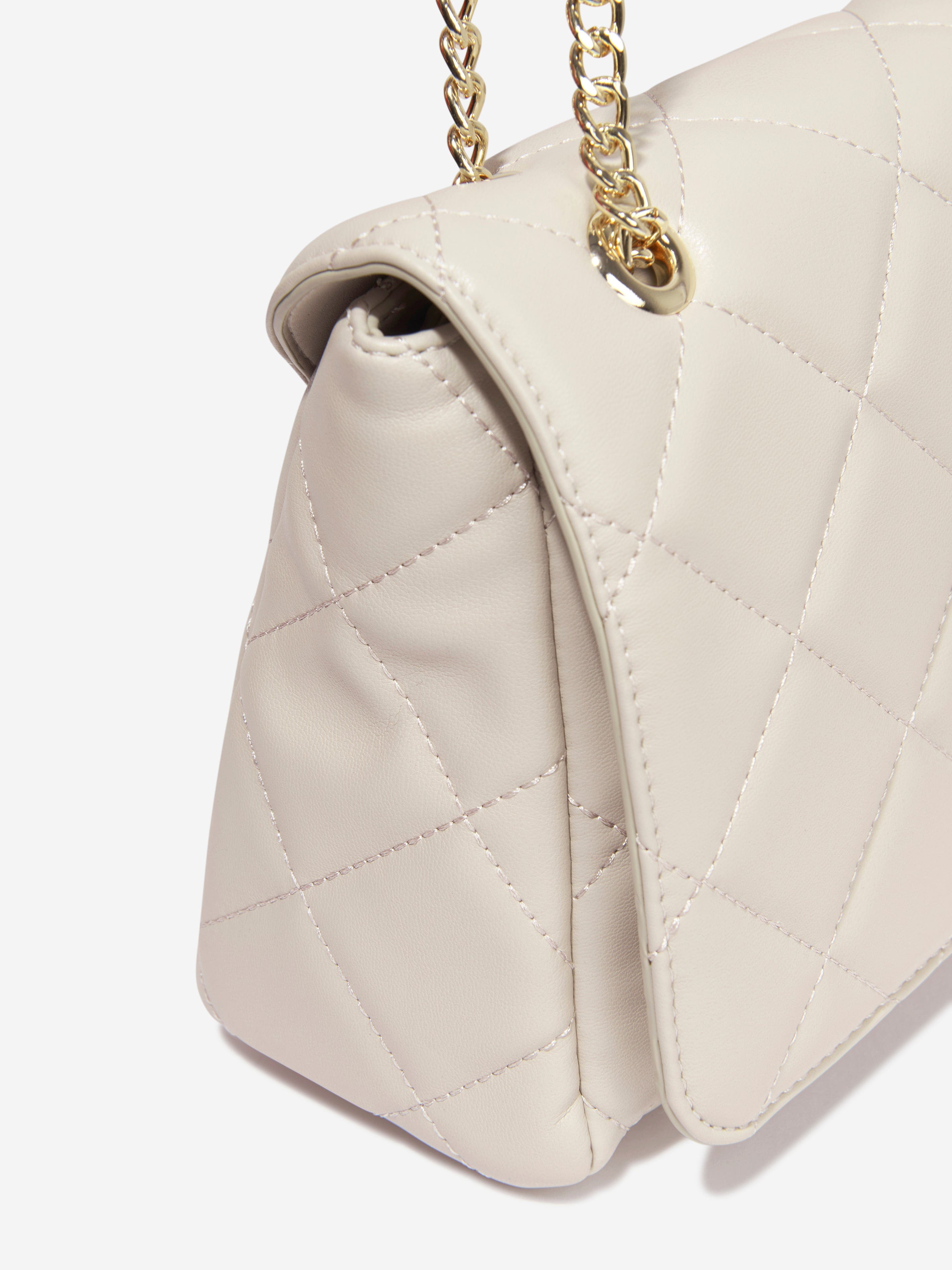 Valentino Girls Ocarina Flap Bag in Cream