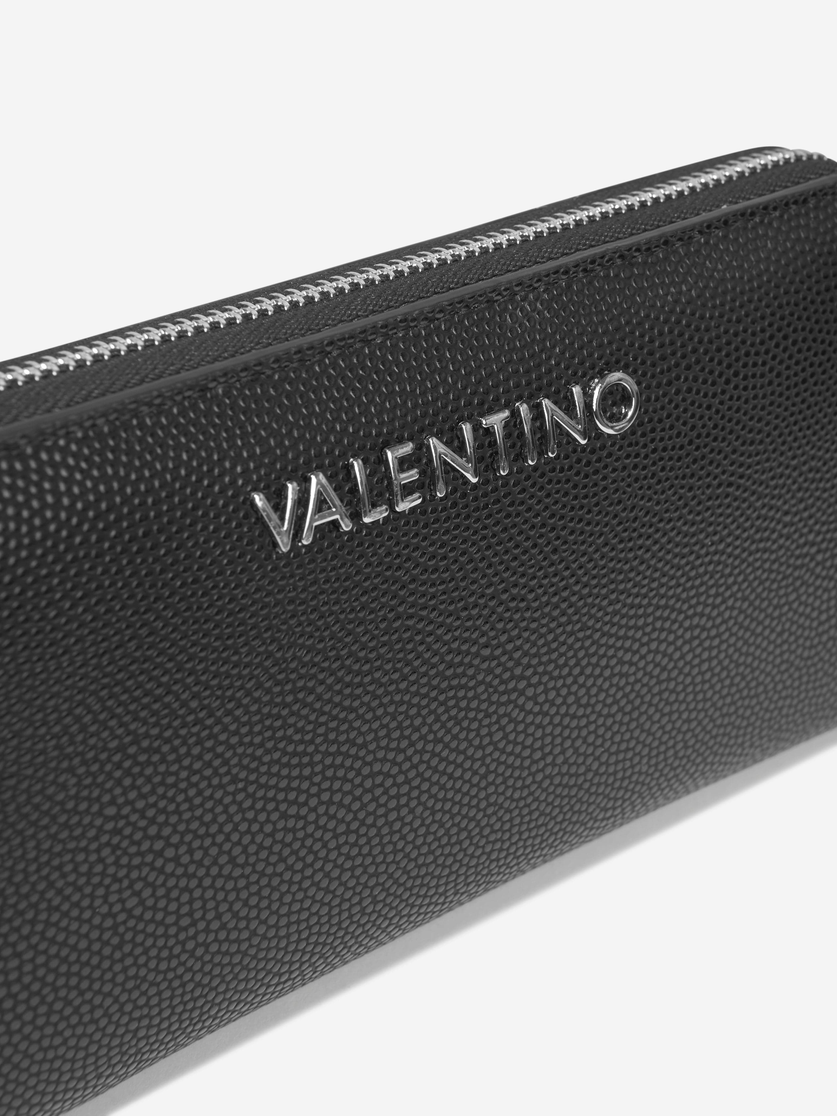 Valentino Girls Divina Zip Around Wallet in Black