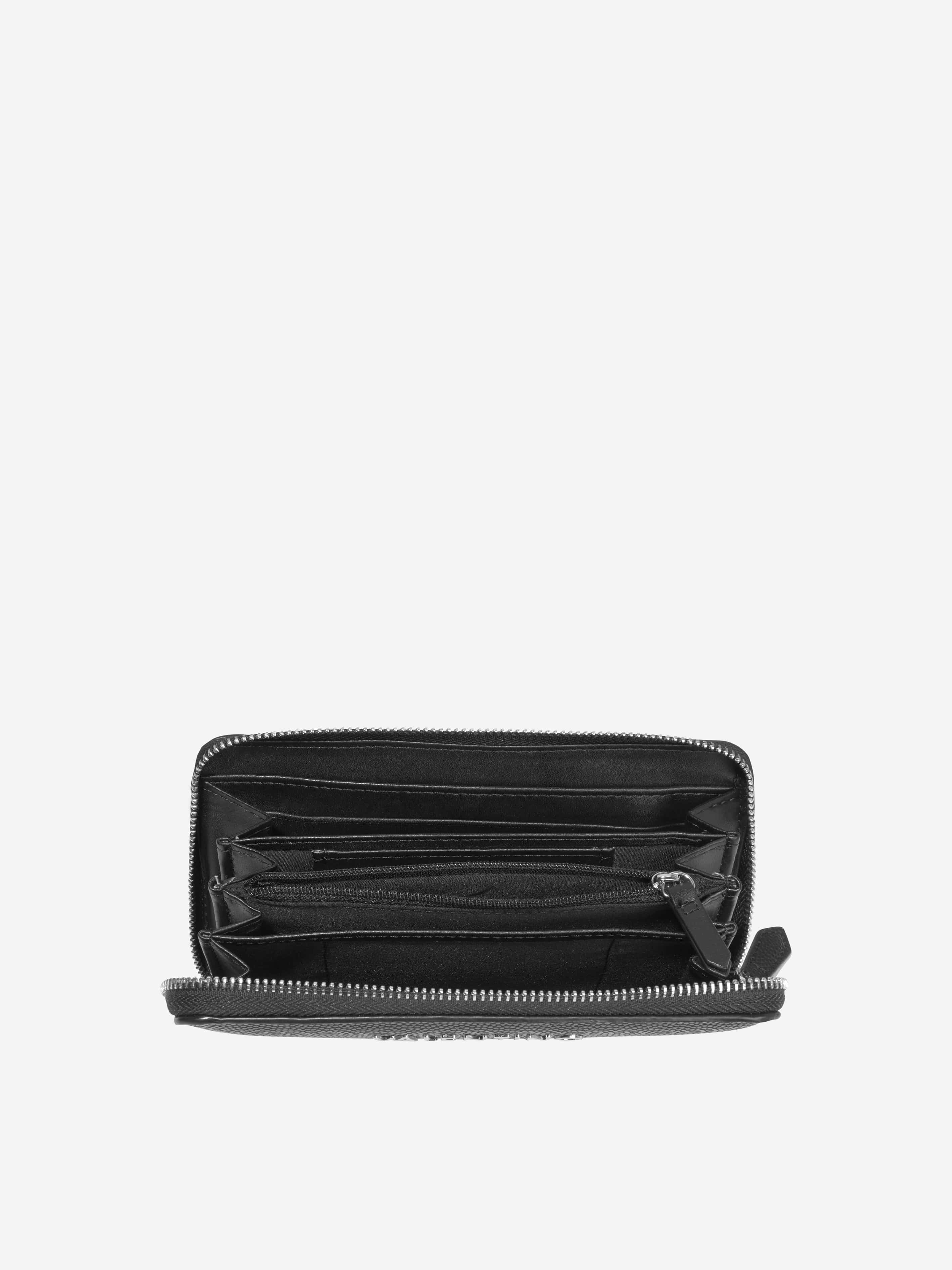 Valentino Girls Divina Zip Around Wallet in Black