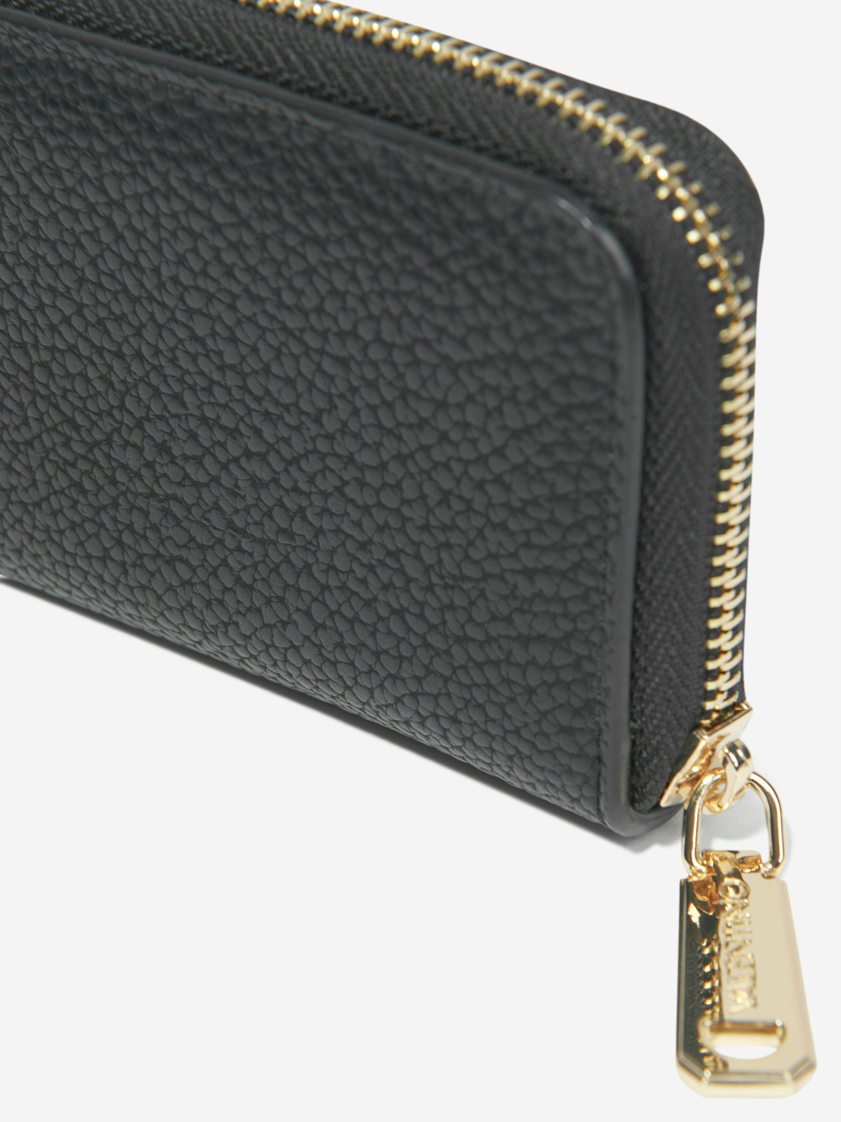 Valentino Girls Zip Around Wallet in Black