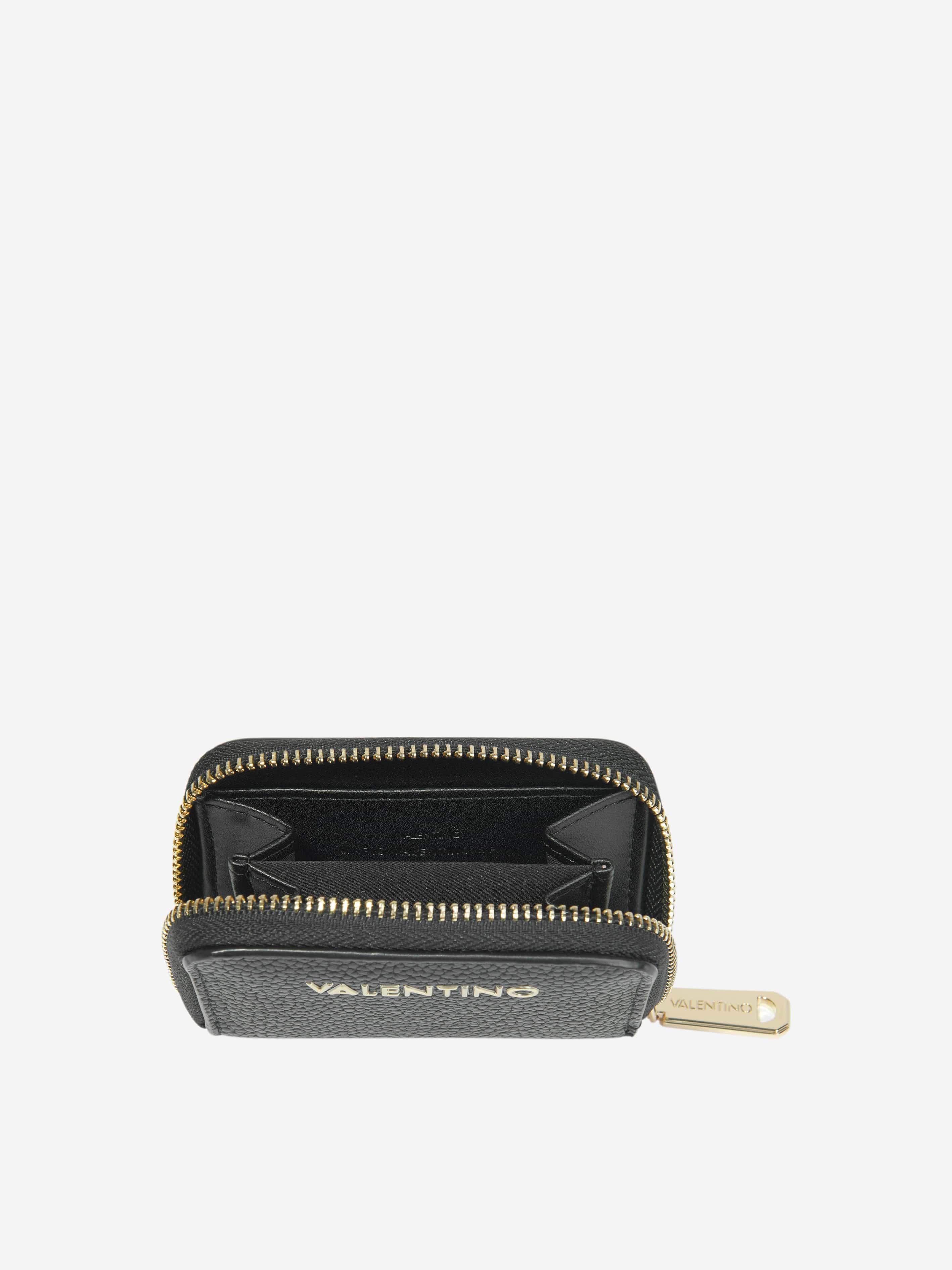 Valentino Girls Zip Around Wallet in Black