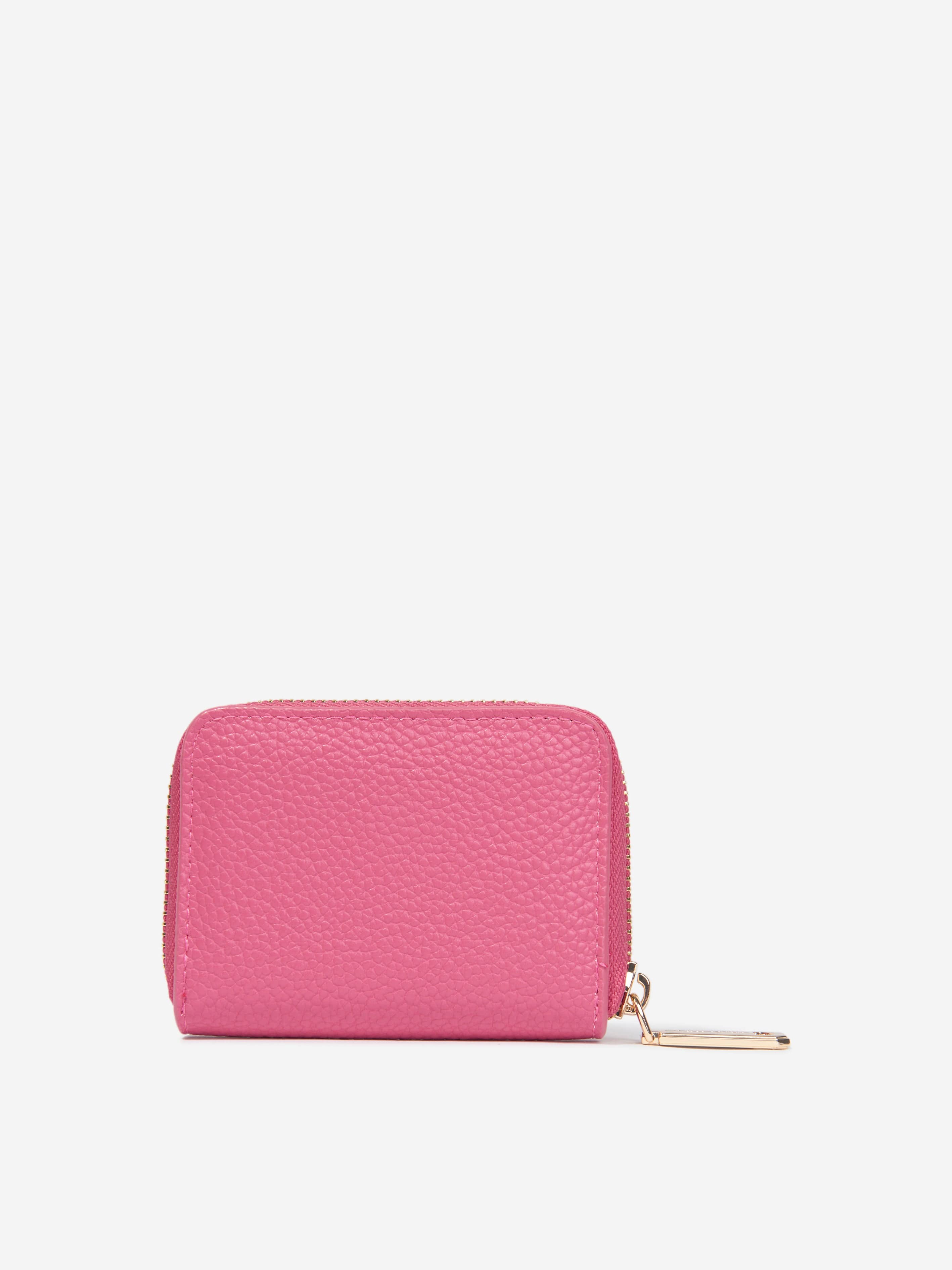 Valentino Girls Zip Around Wallet in Coral