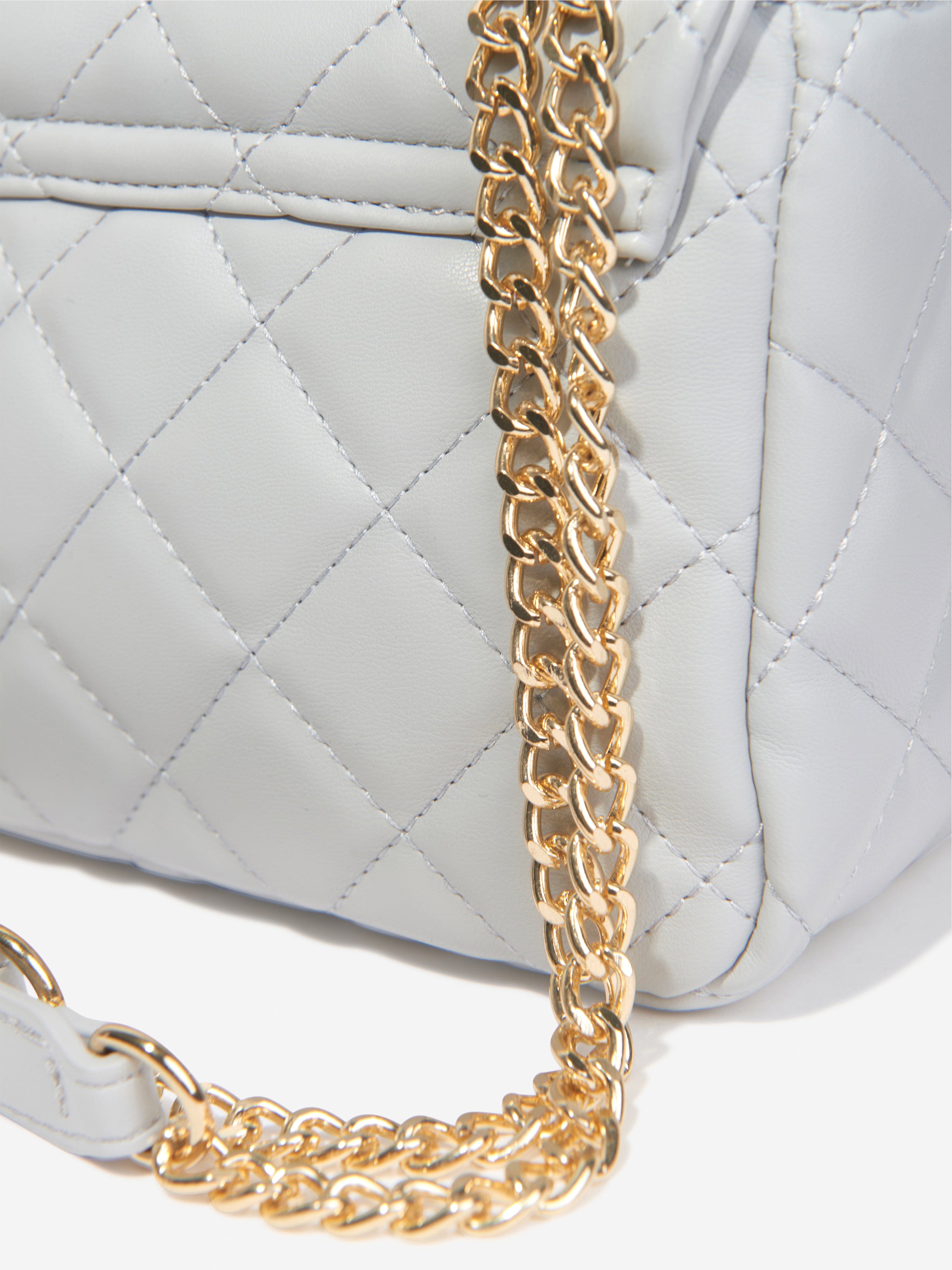 Valentino Girls Ocarina Flap Bag in White (18.5cm)