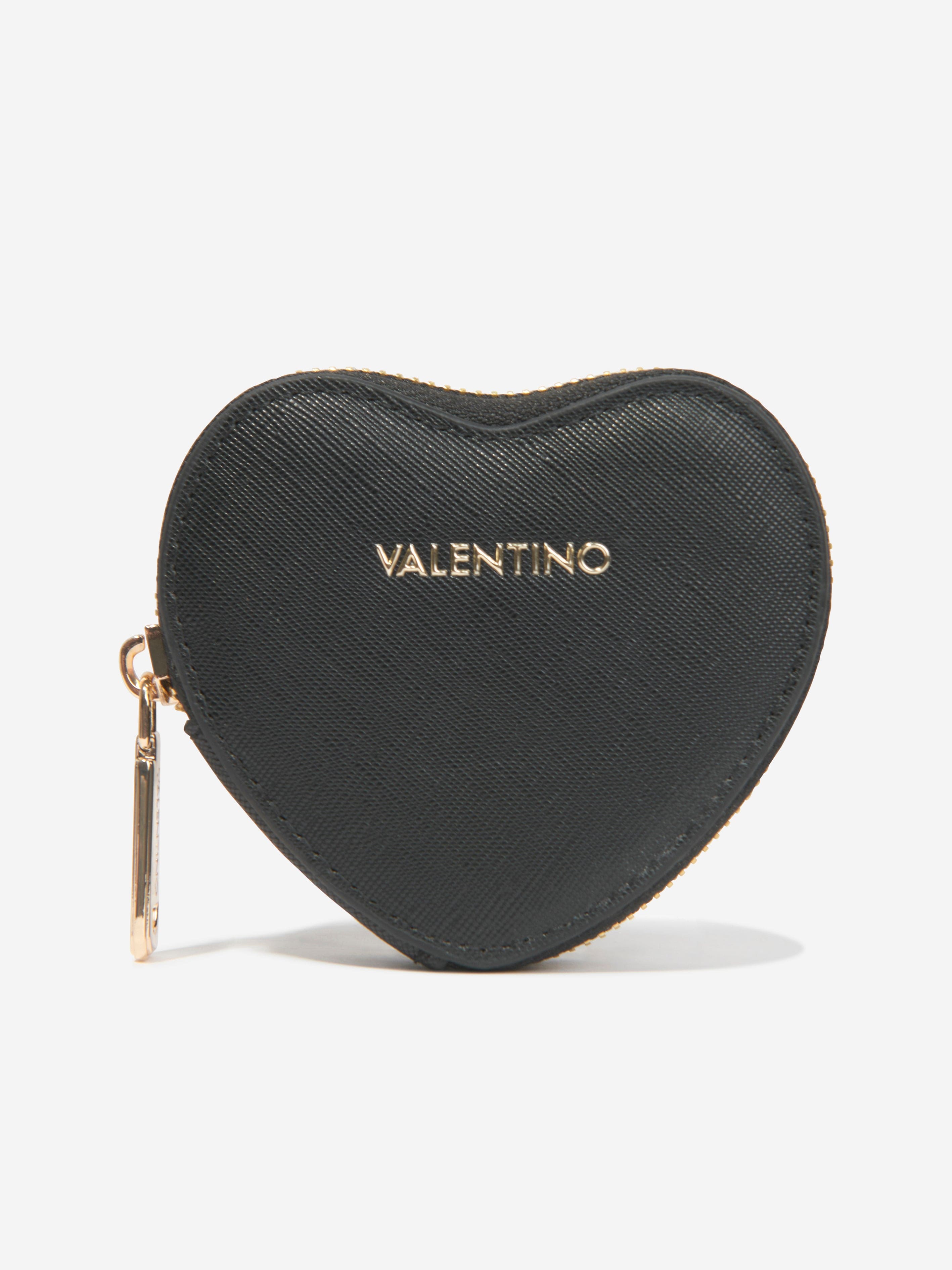 Valentino Girls Catalunya Heart Purse in Black (10cm)