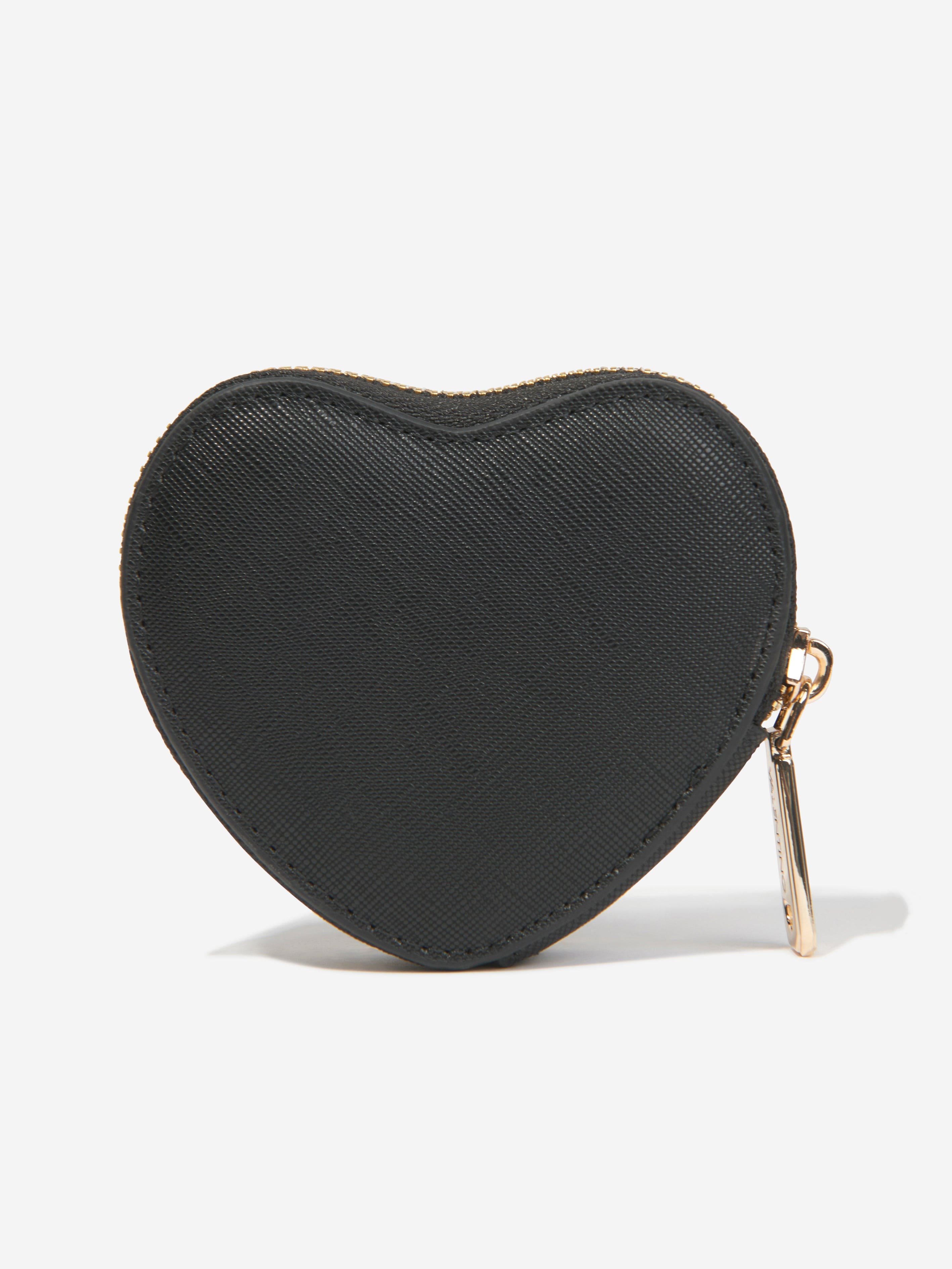 Valentino Girls Catalunya Heart Purse in Black (10cm)