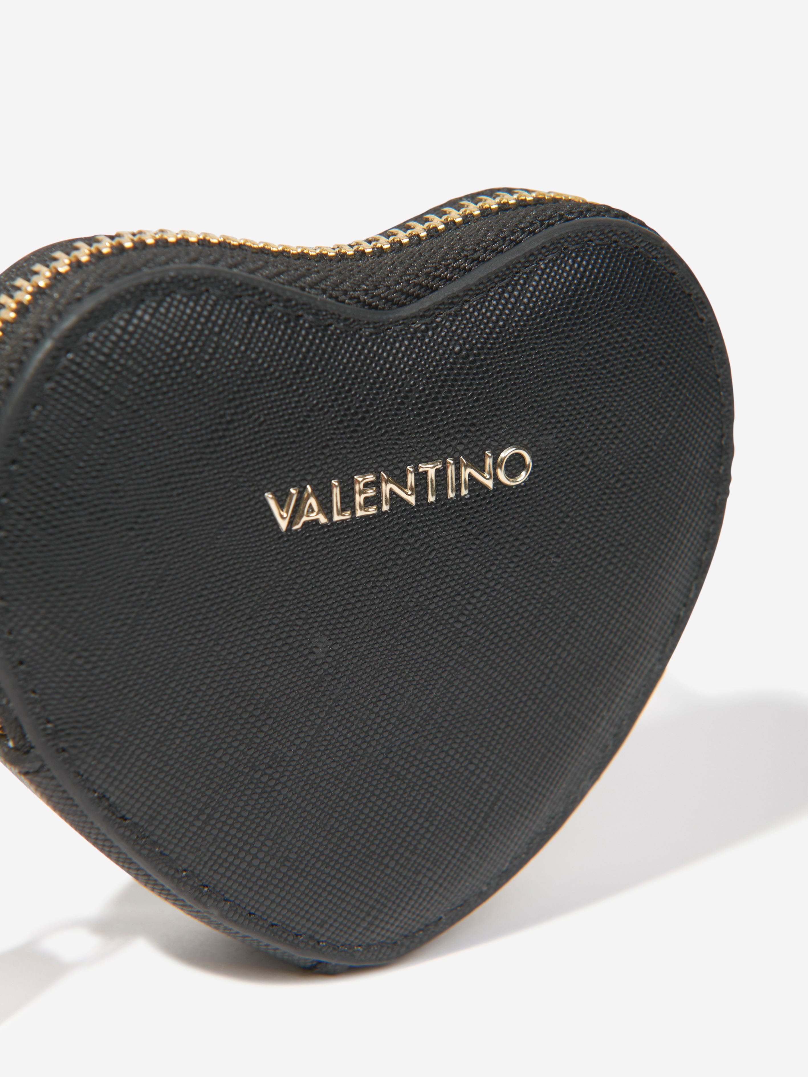 Valentino Girls Catalunya Heart Purse in Black (10cm)