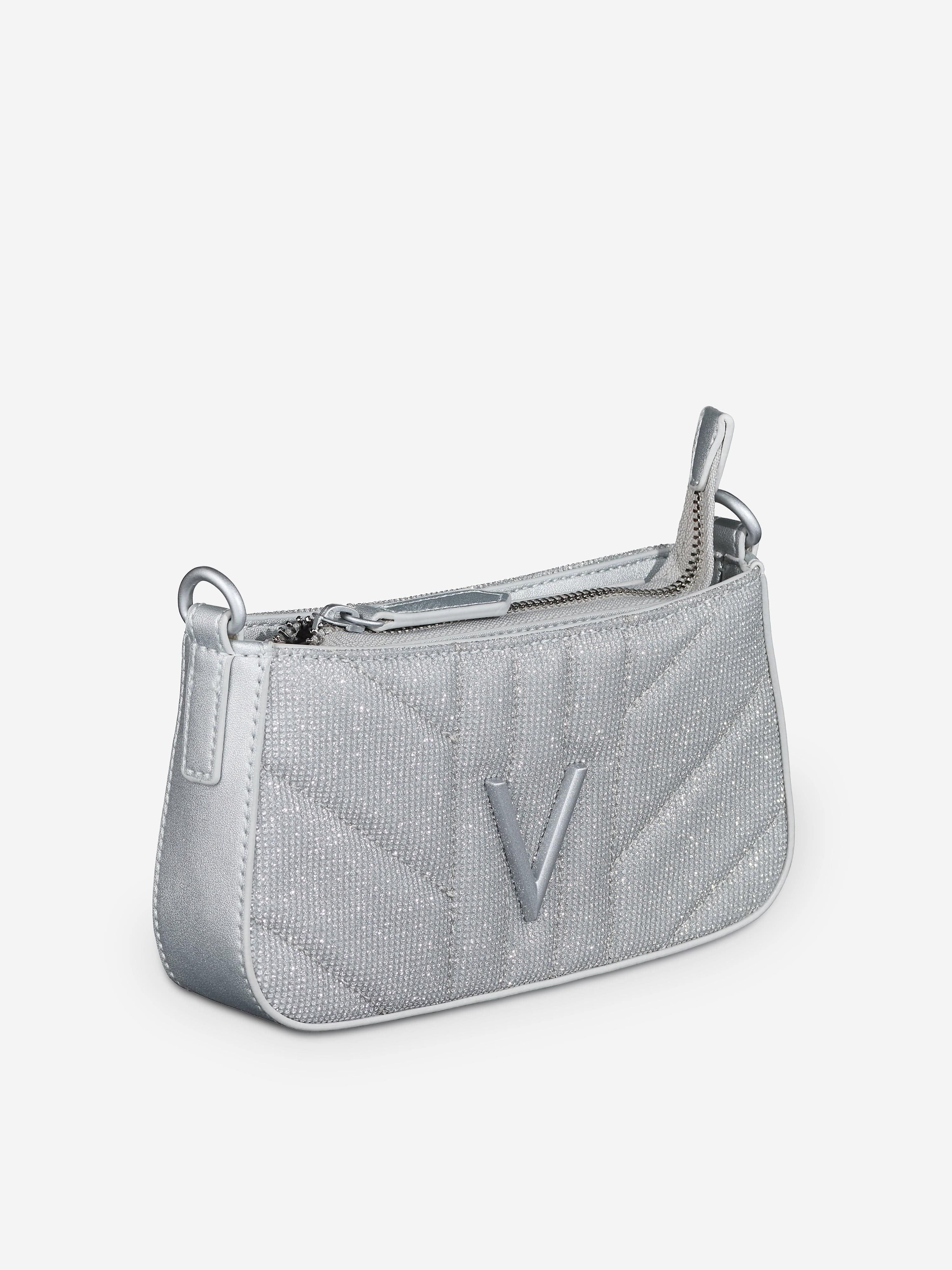 Valentino Girls Portobello Crossbody Bag in Silver (10cm)