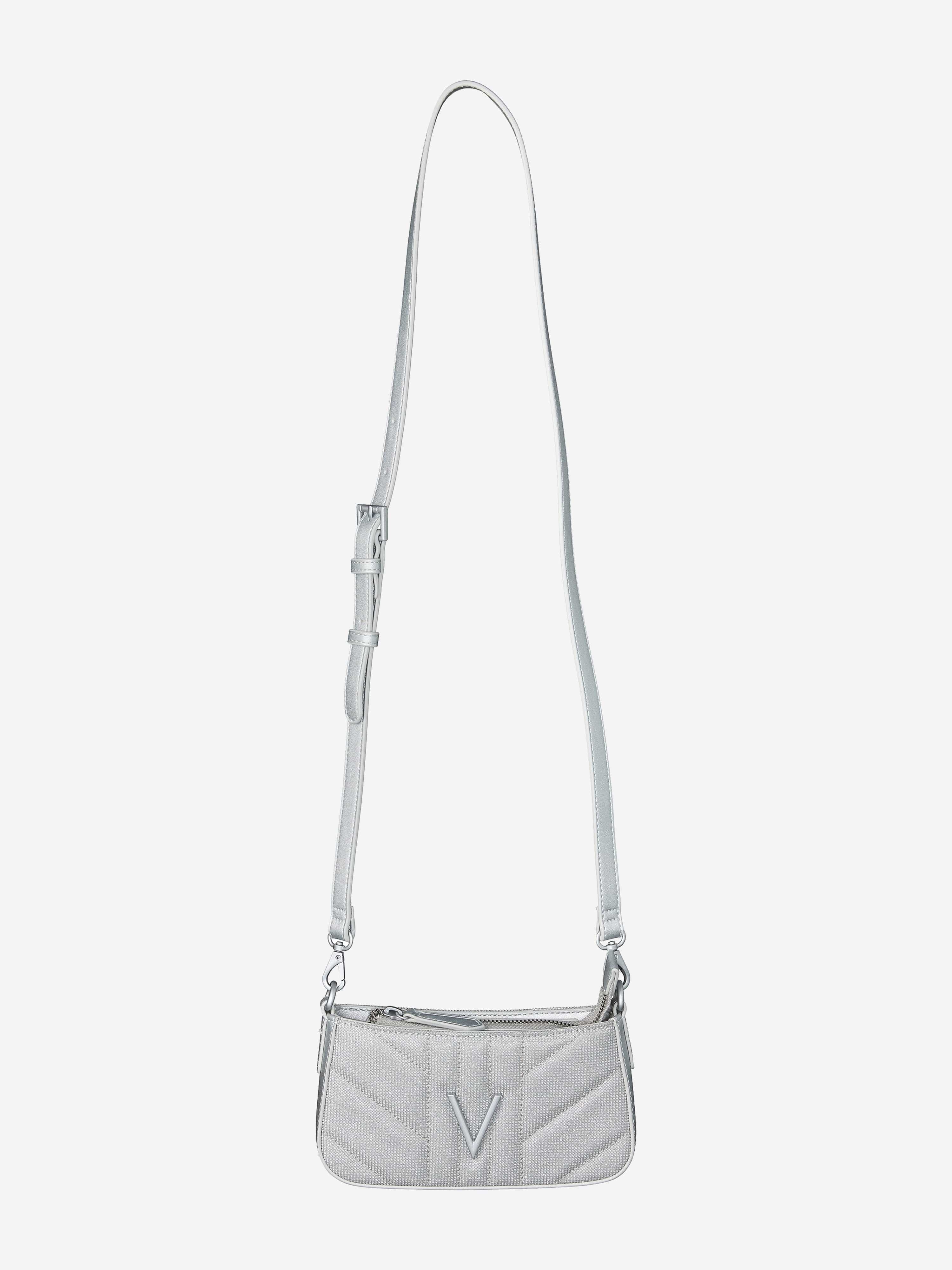 Valentino Girls Portobello Crossbody Bag in Silver (10cm)