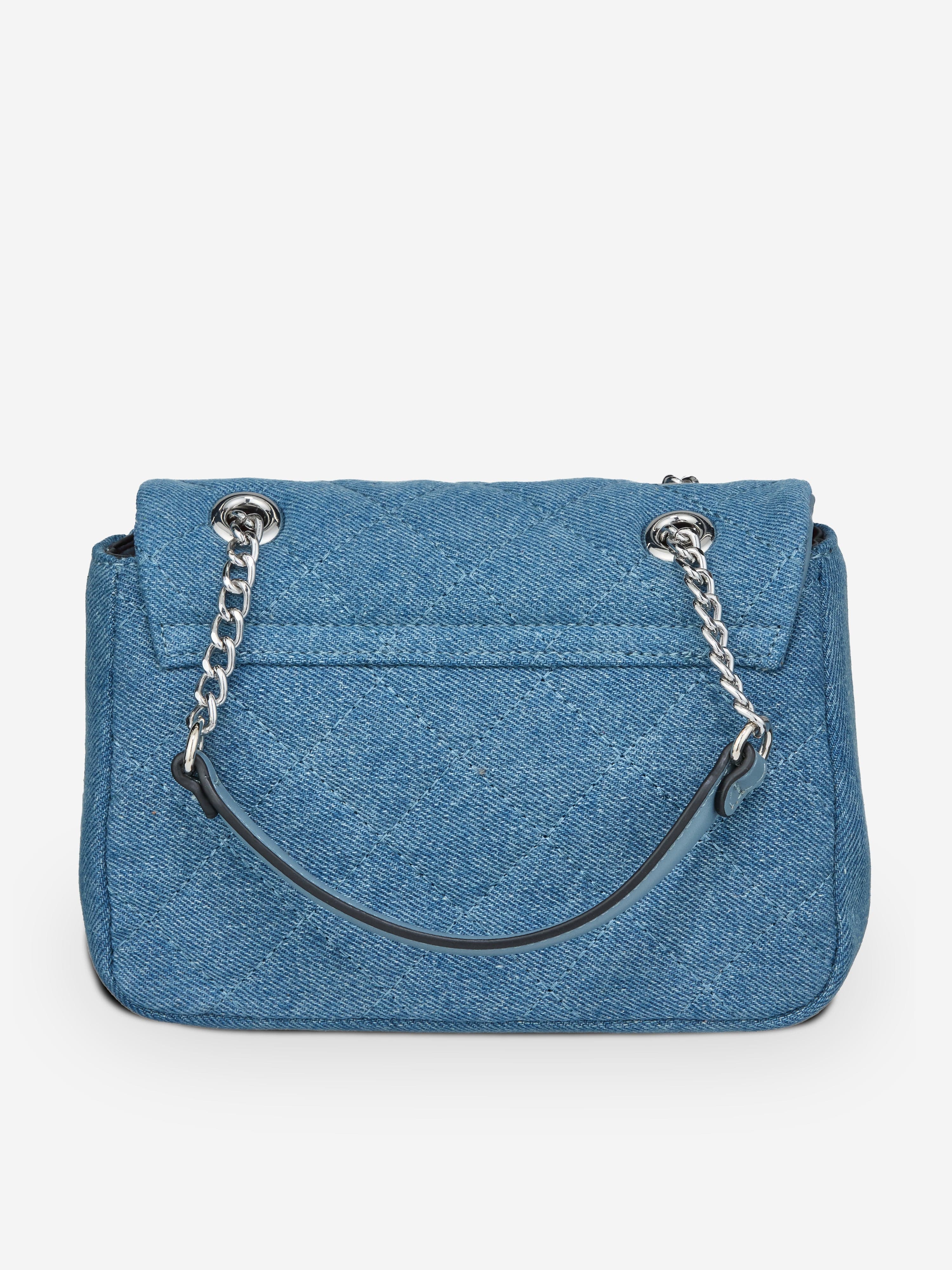 Valentino Girls Ocarina Denim Crossbody Bag in Blue (13.5cm)