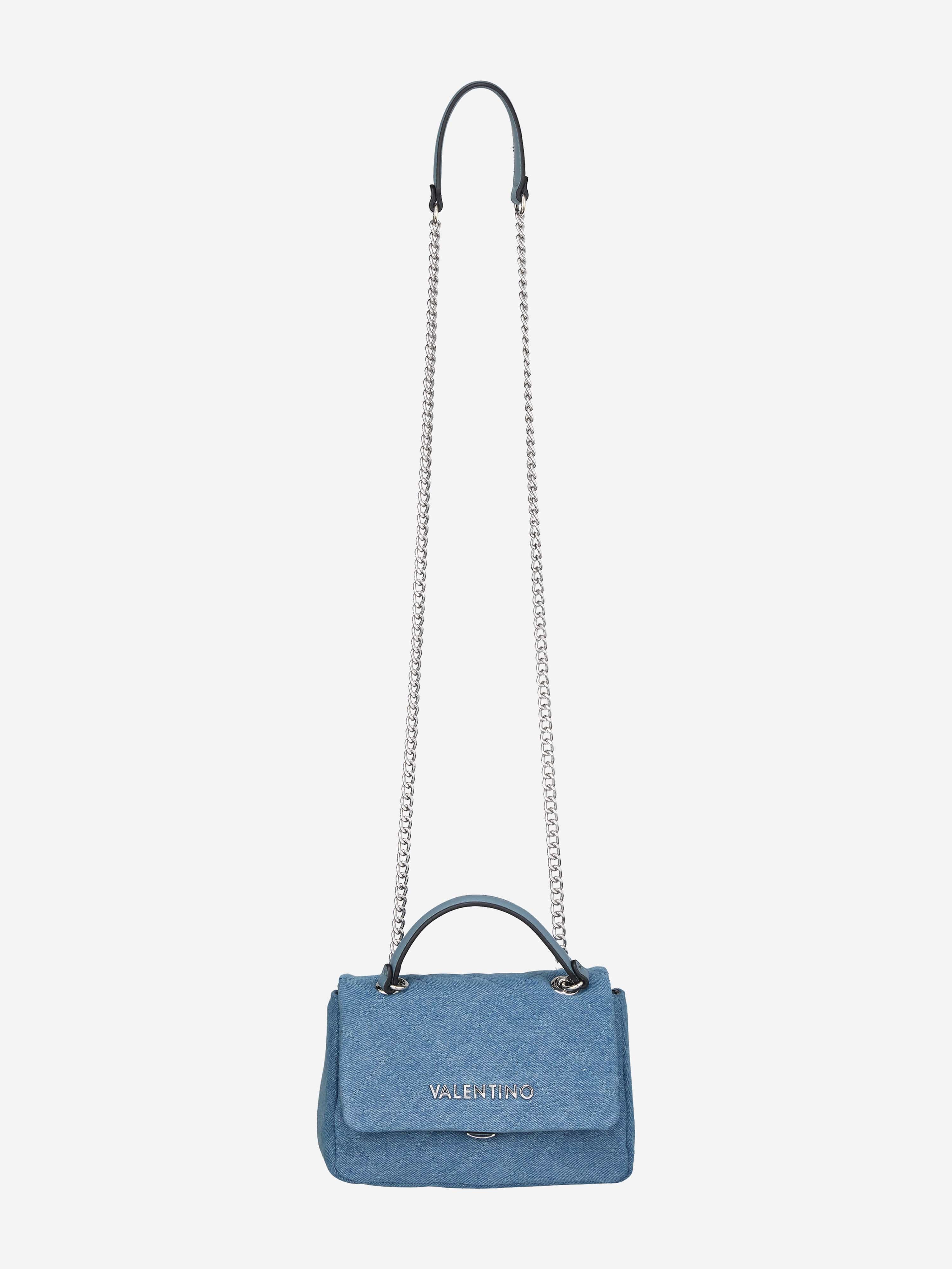 Valentino Girls Ocarina Denim Crossbody Bag in Blue (13.5cm)