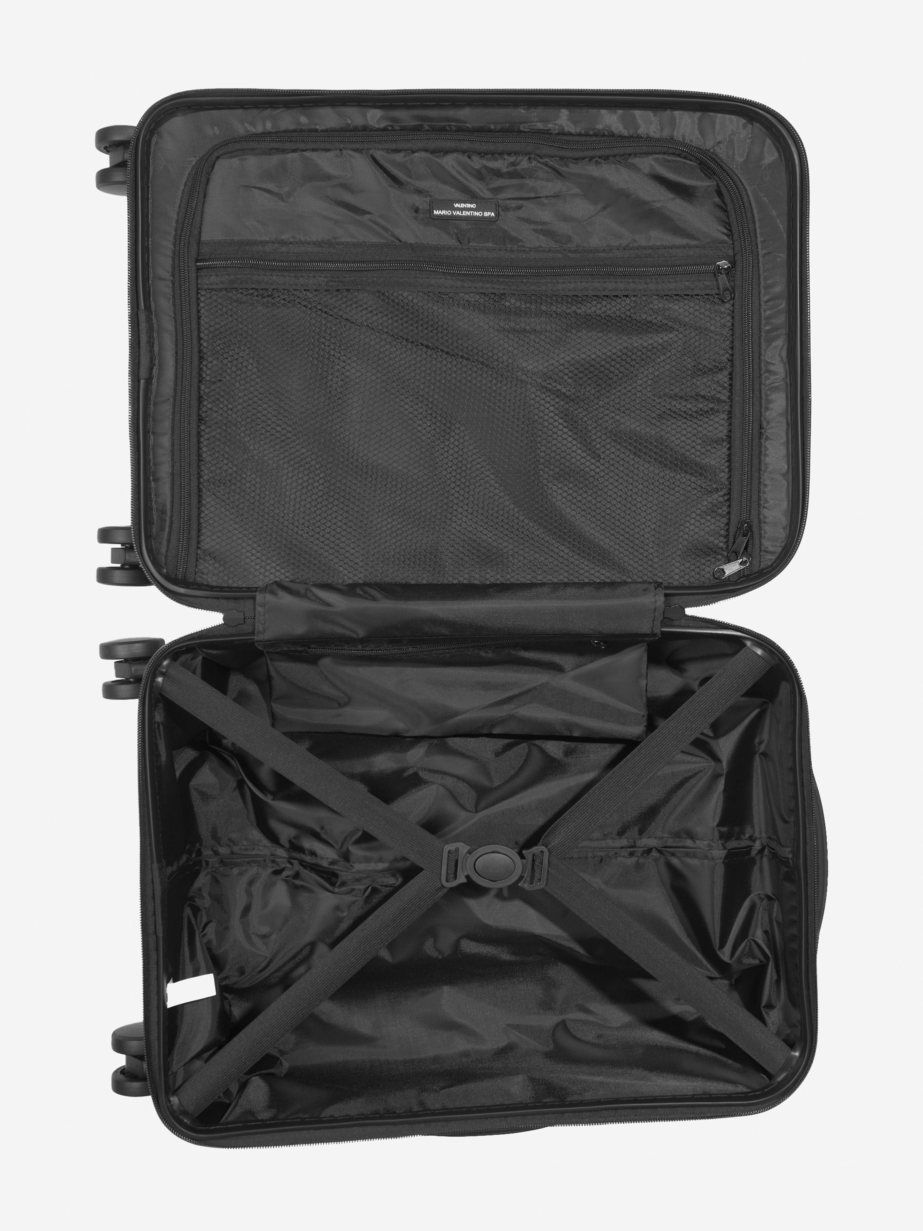 Valentino Kids Explorer Small Size Carry On Suitcase in Black (50cm)