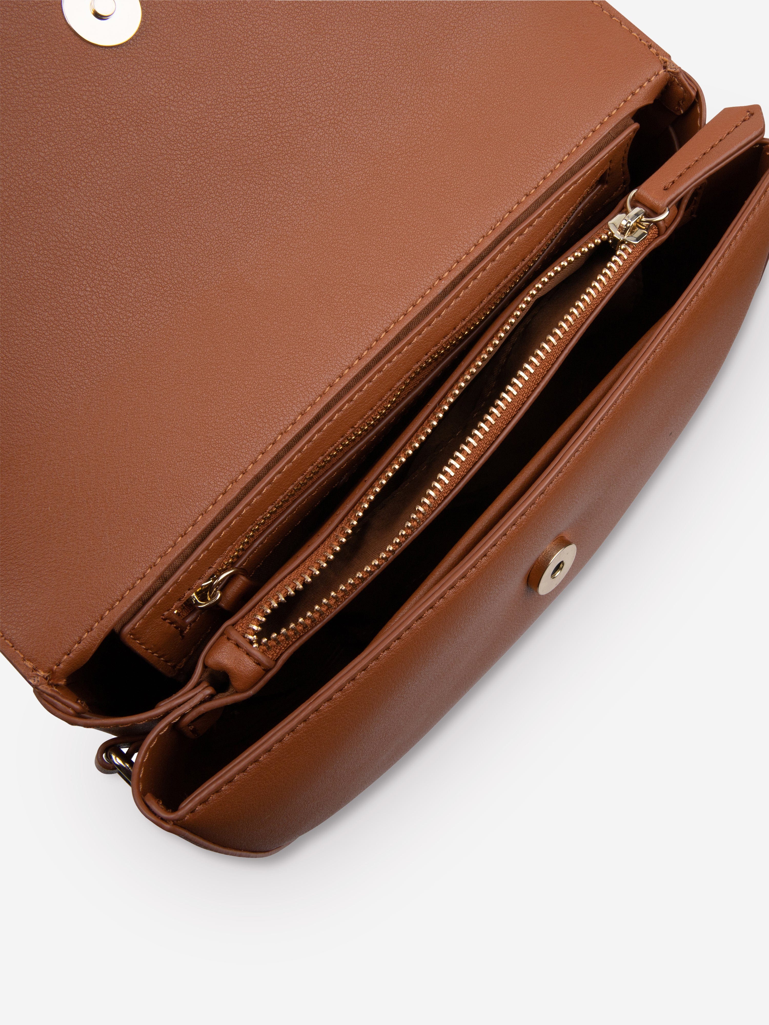 Valentino Bigs Flap Bag in Brown (24cm)