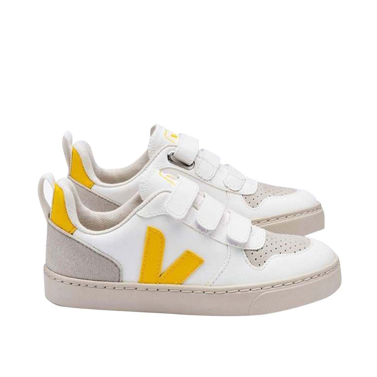 Veja Kids Leather Lace Up Trainers