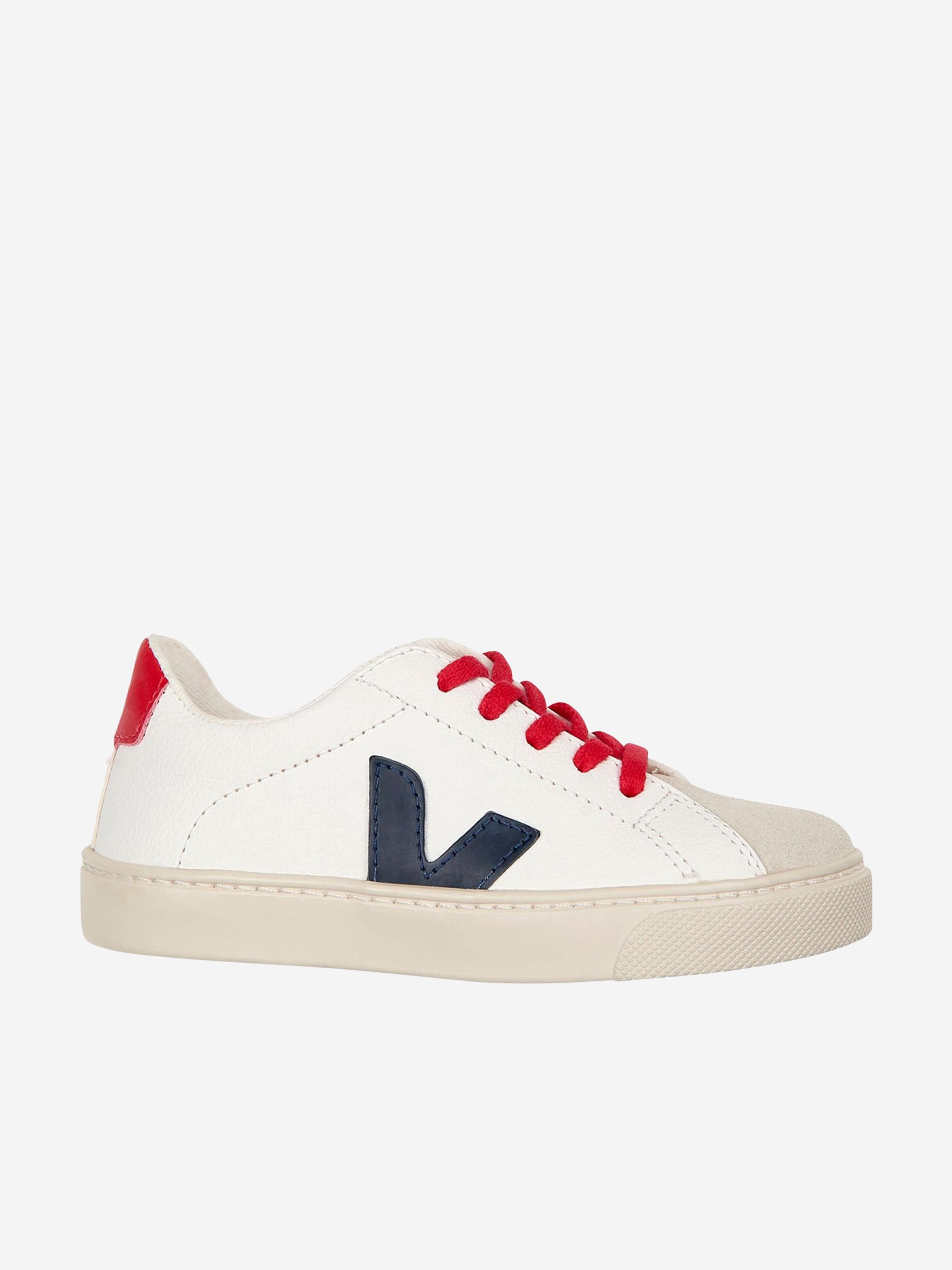 Veja Kids Leather Lace Up Trainers