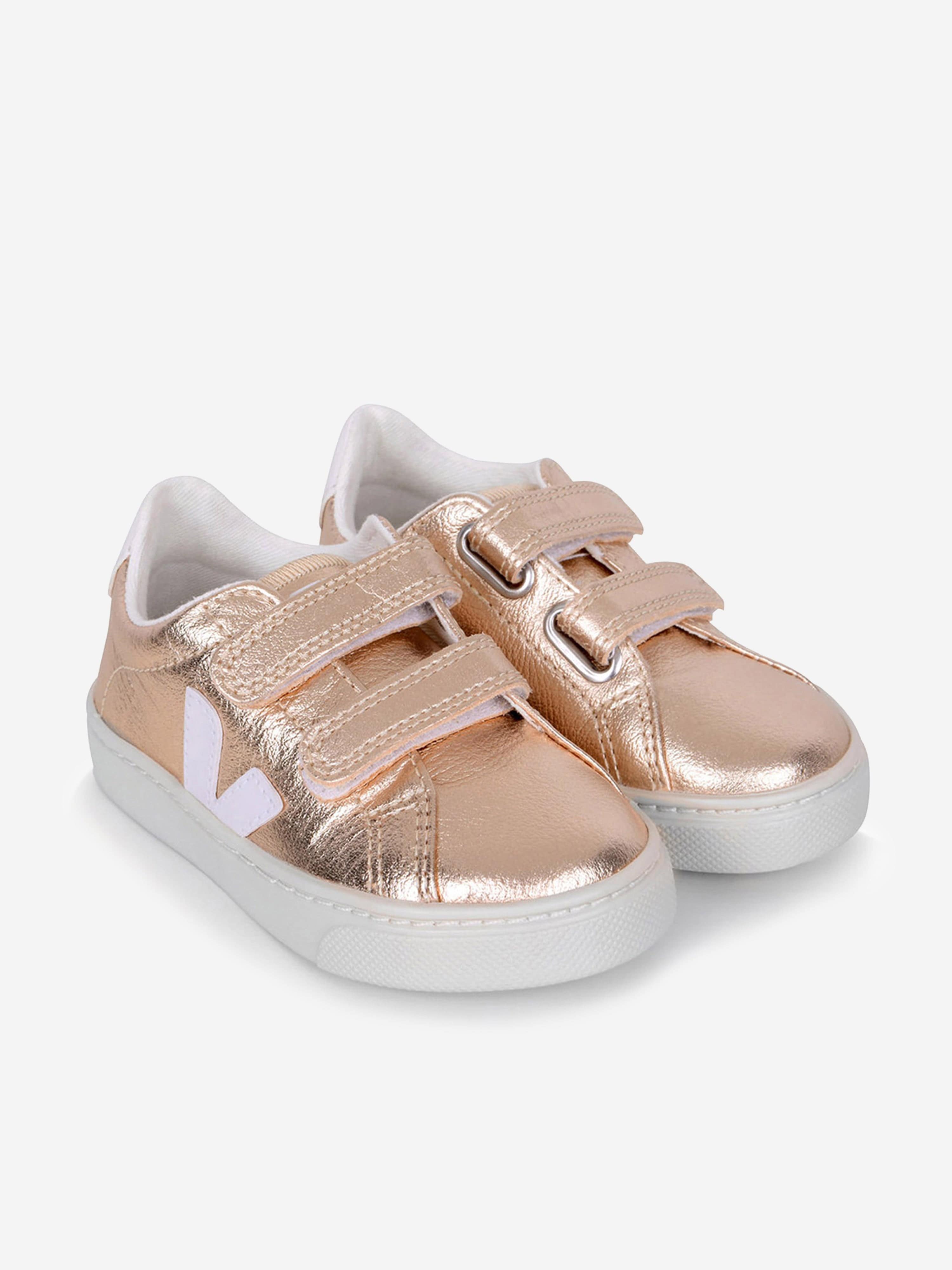 Veja Girls Chromefree Leather Esplar Trainers