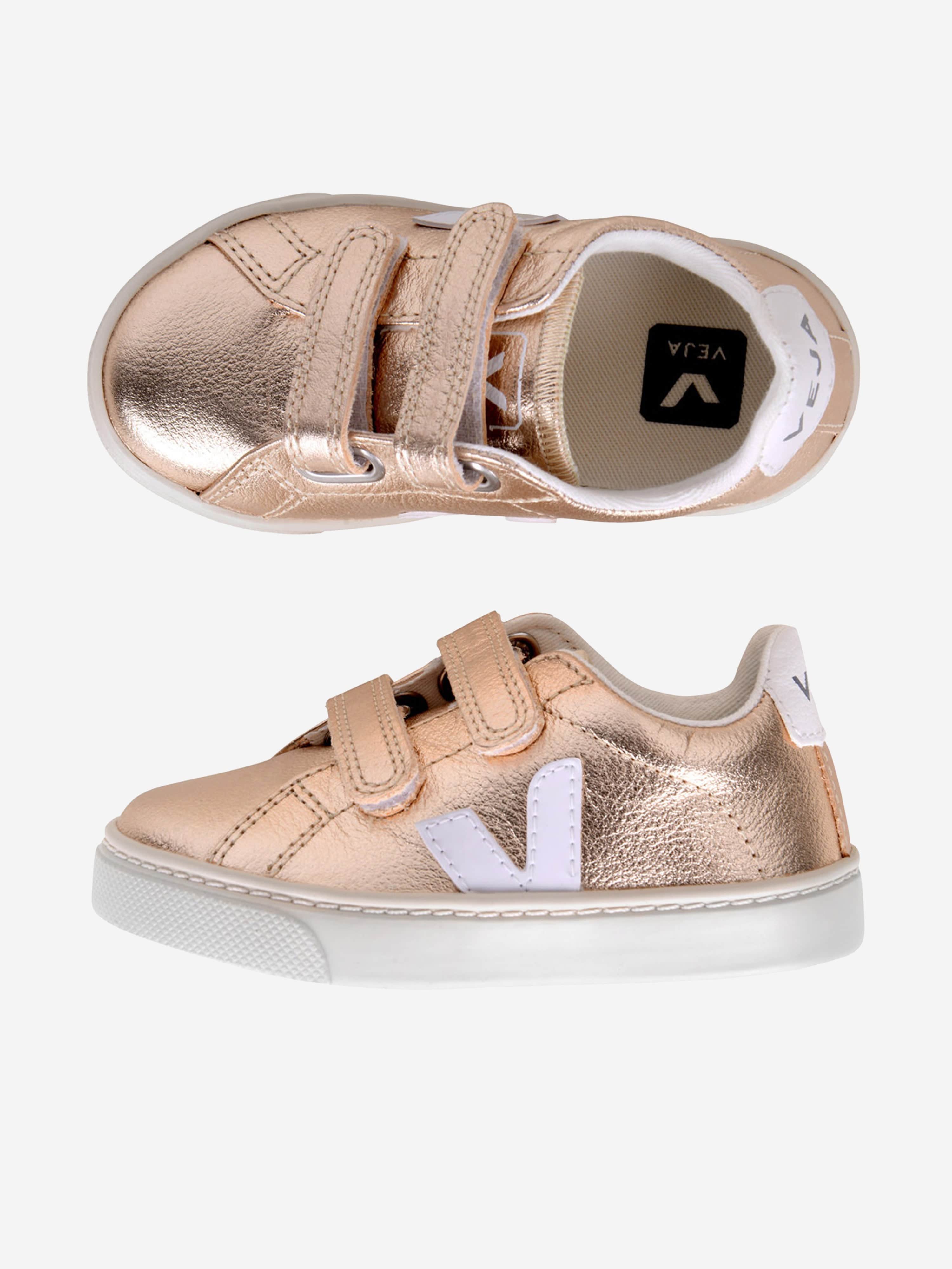 Veja Girls Chromefree Leather Esplar Trainers