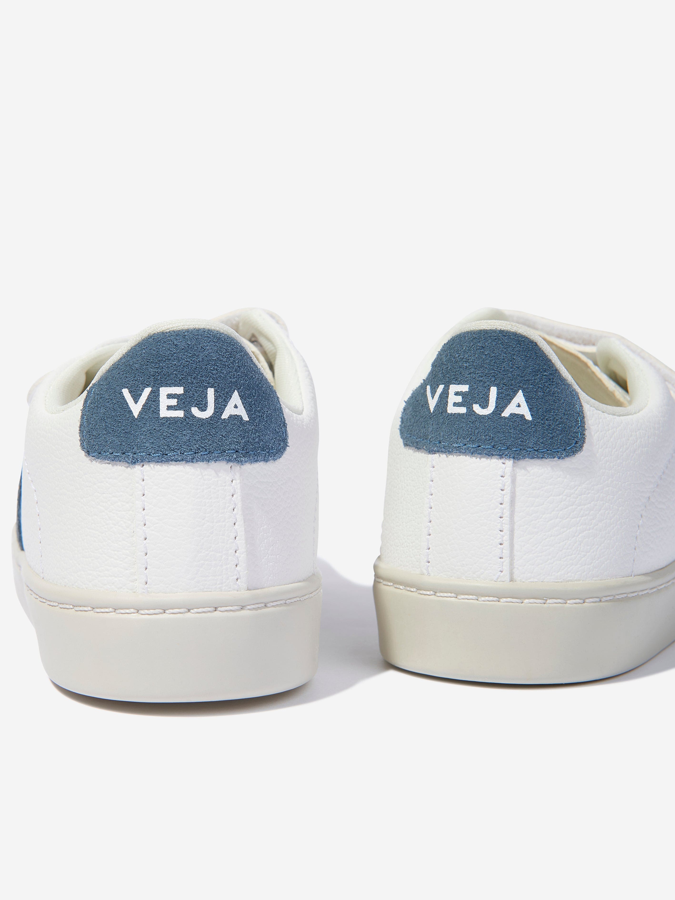 Veja Kids ChromeFree Leather Esplar Trainers in White