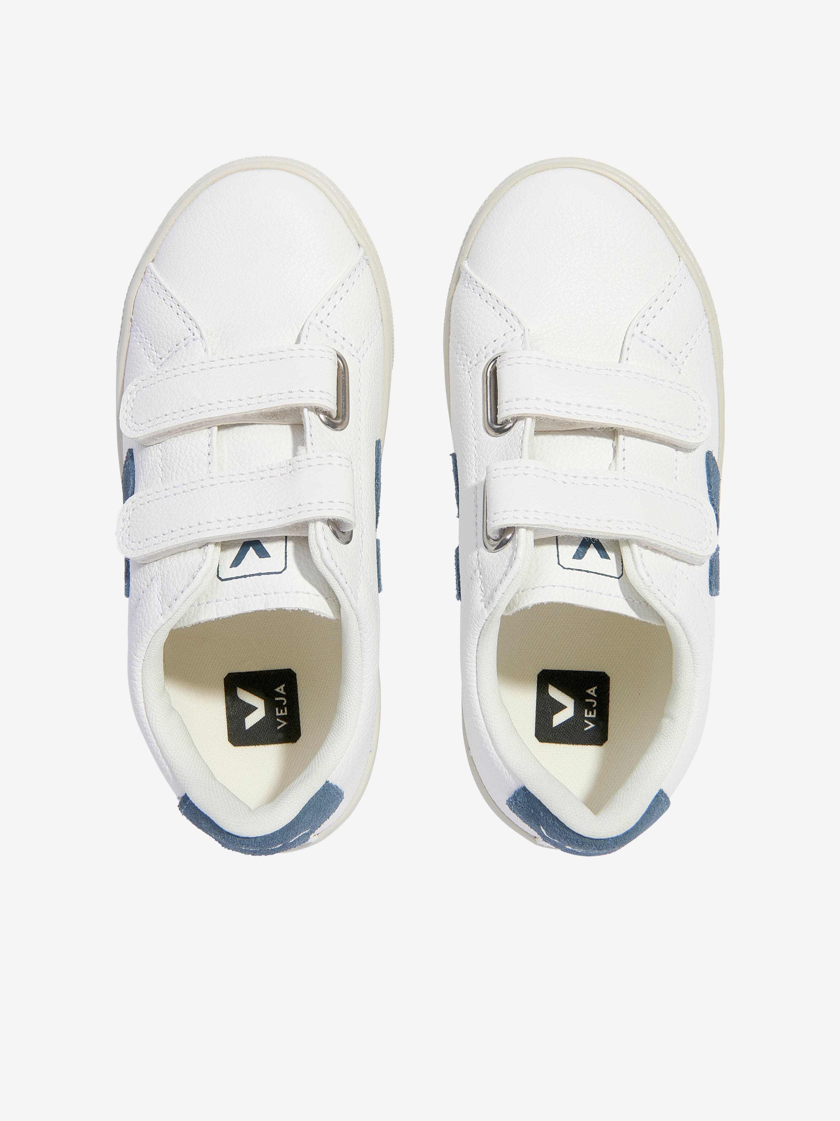 Veja Kids ChromeFree Leather Esplar Trainers in White