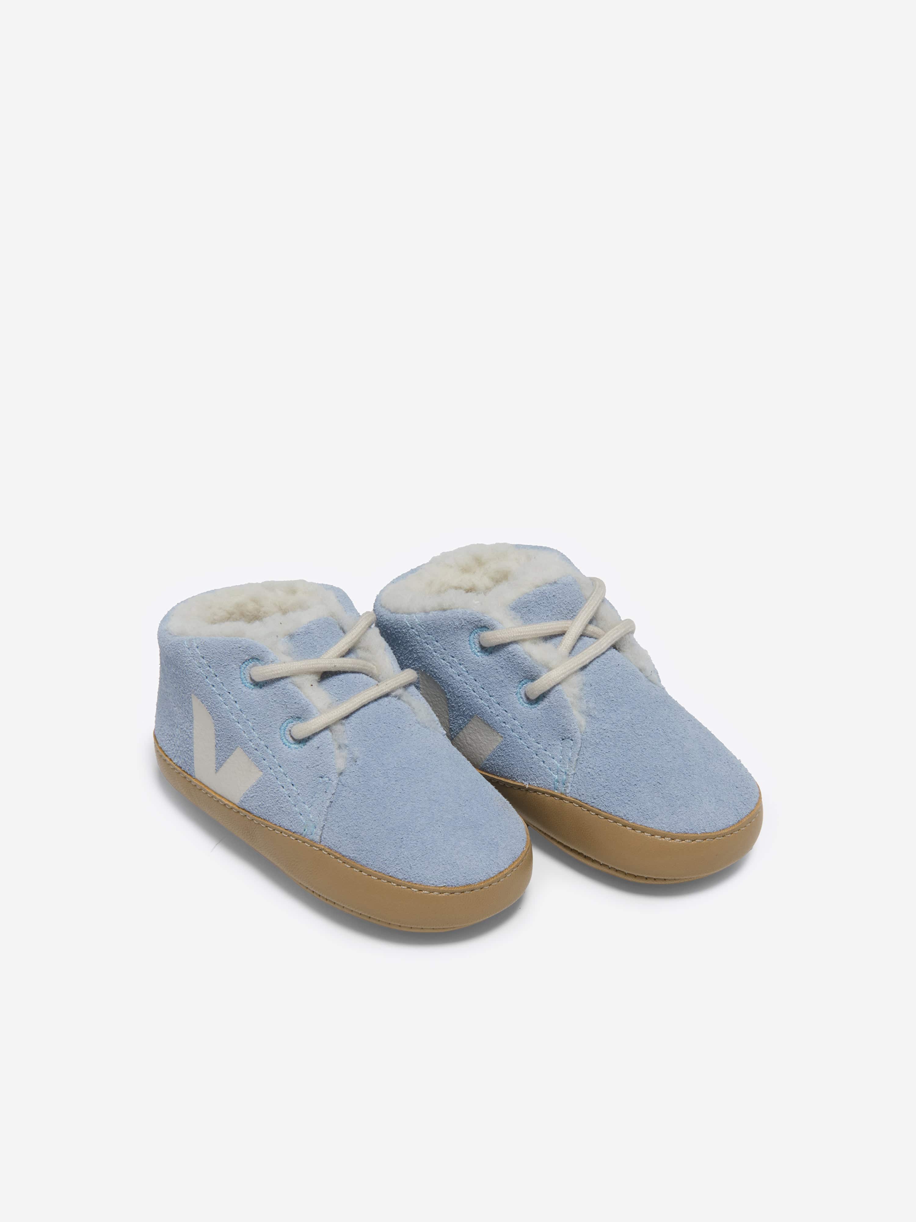 Baby Suede Pierre Trainers in Blue