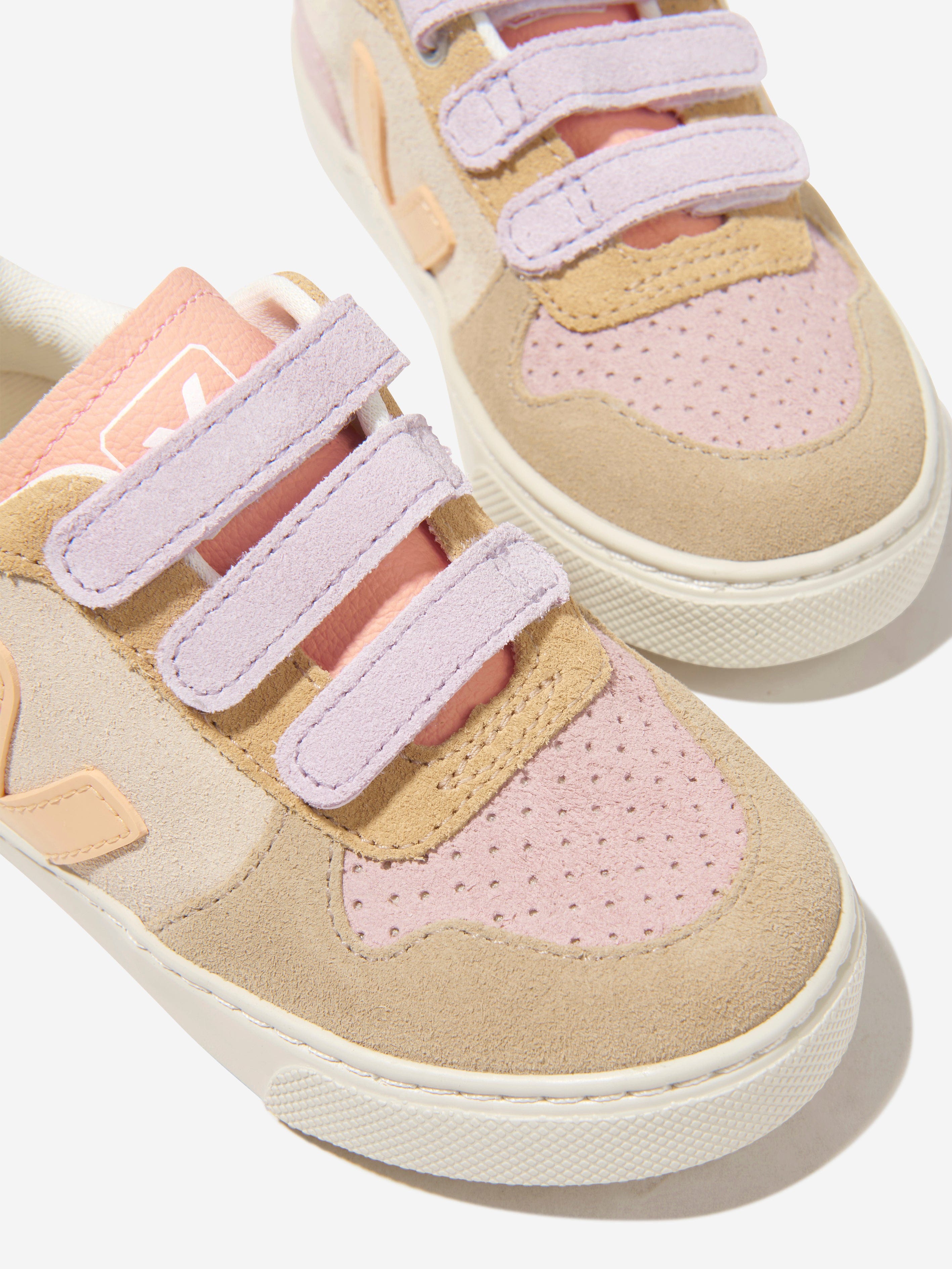 Veja Girls Suede V-10 Trainers in Multicolour