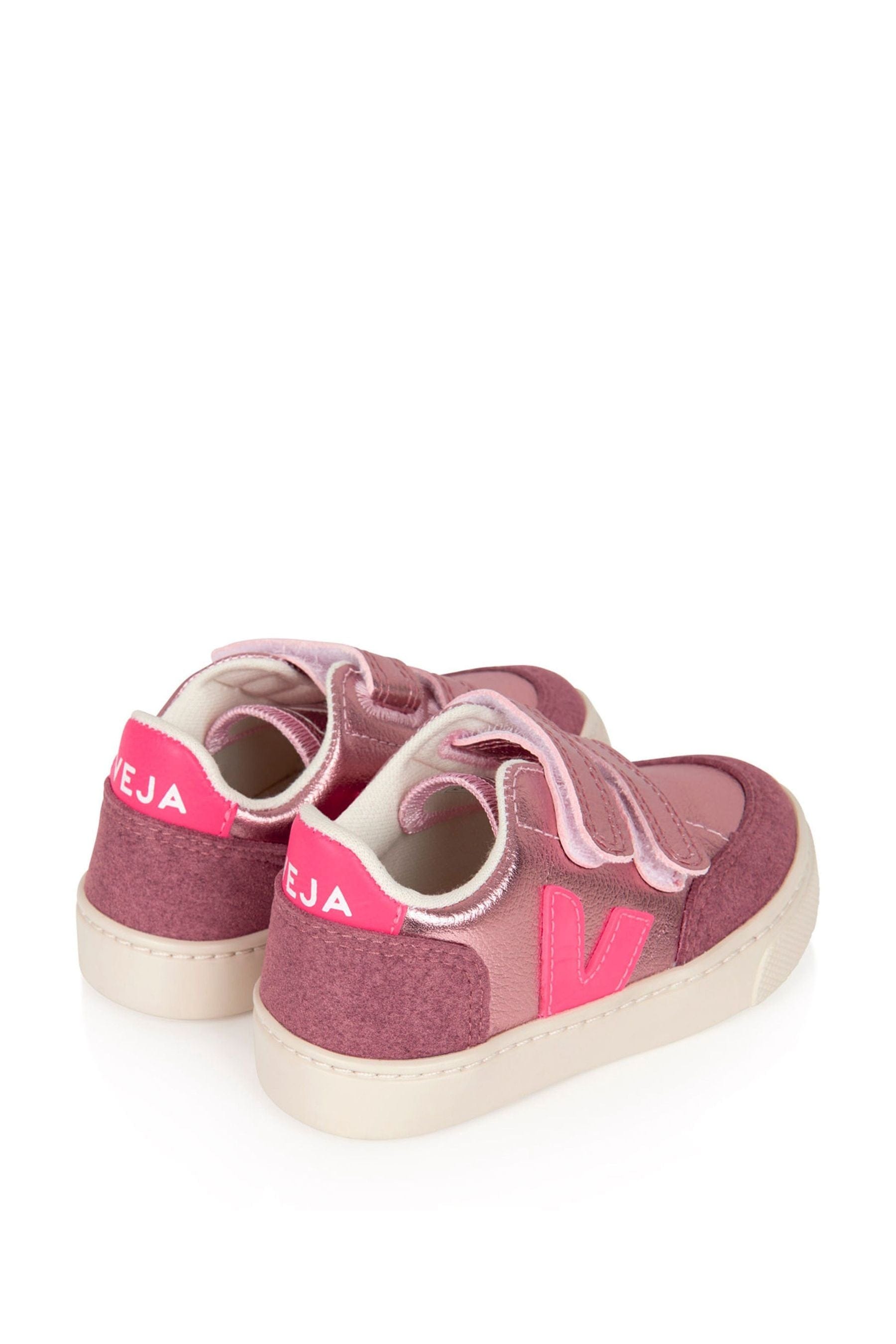 Veja Girls Chromefree Leather V-12 Trainers