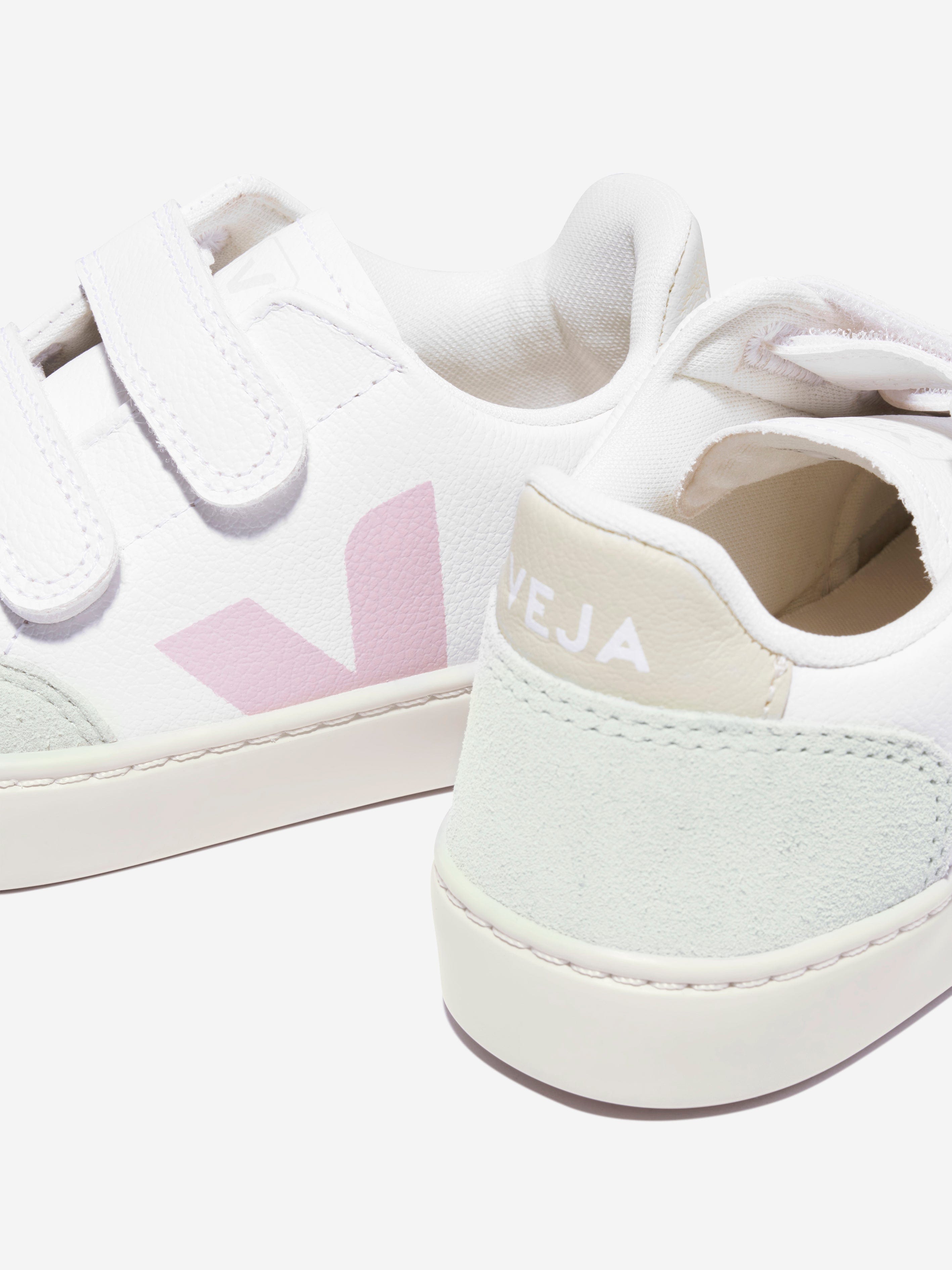 Veja Kids Small V-12 Velcro Trainers in Multicolour