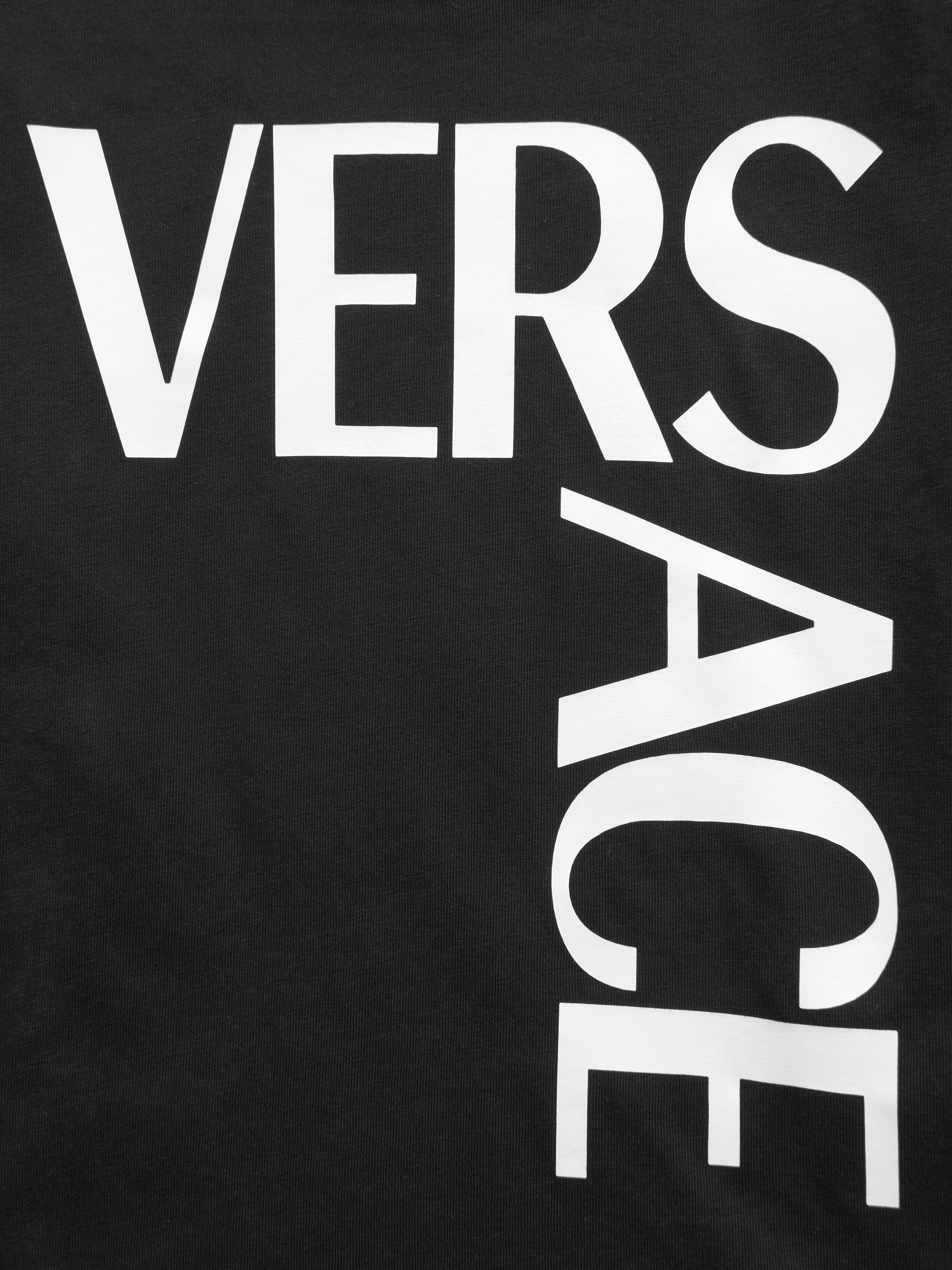 Versace Girls Cotton Jersey Logo T-Shirt