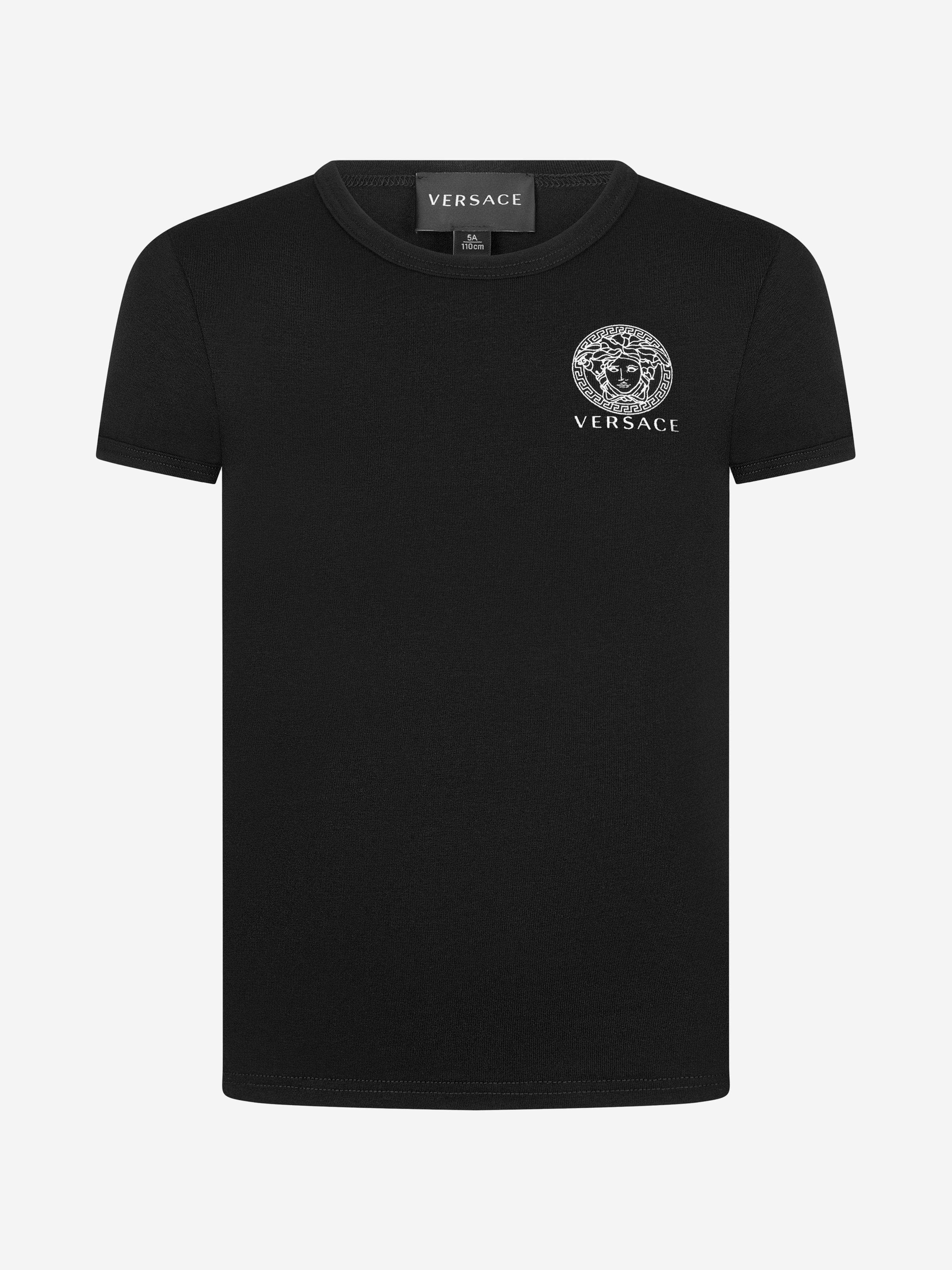 Versace Boys Cotton Medusa Logo T-Shirts (2 Pack)