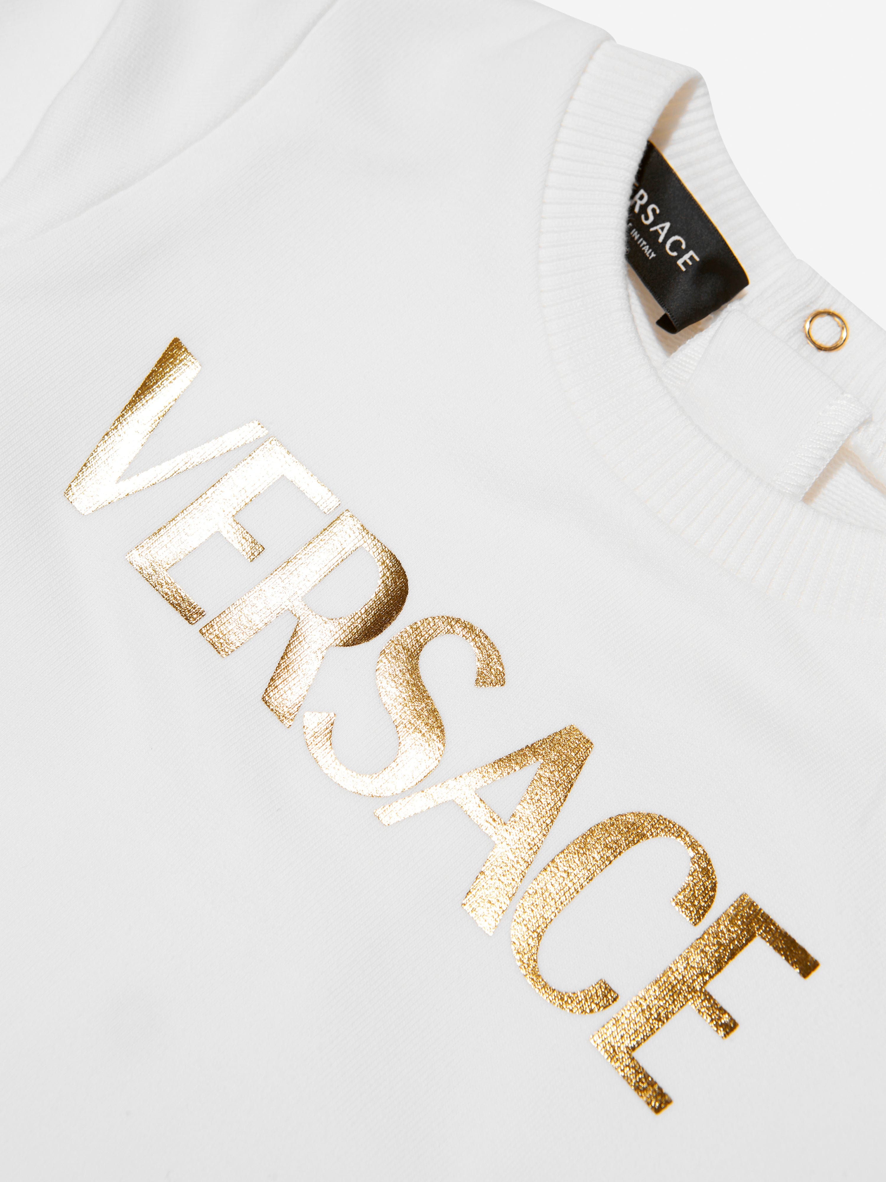 Versace Baby Barocco Logo Romper