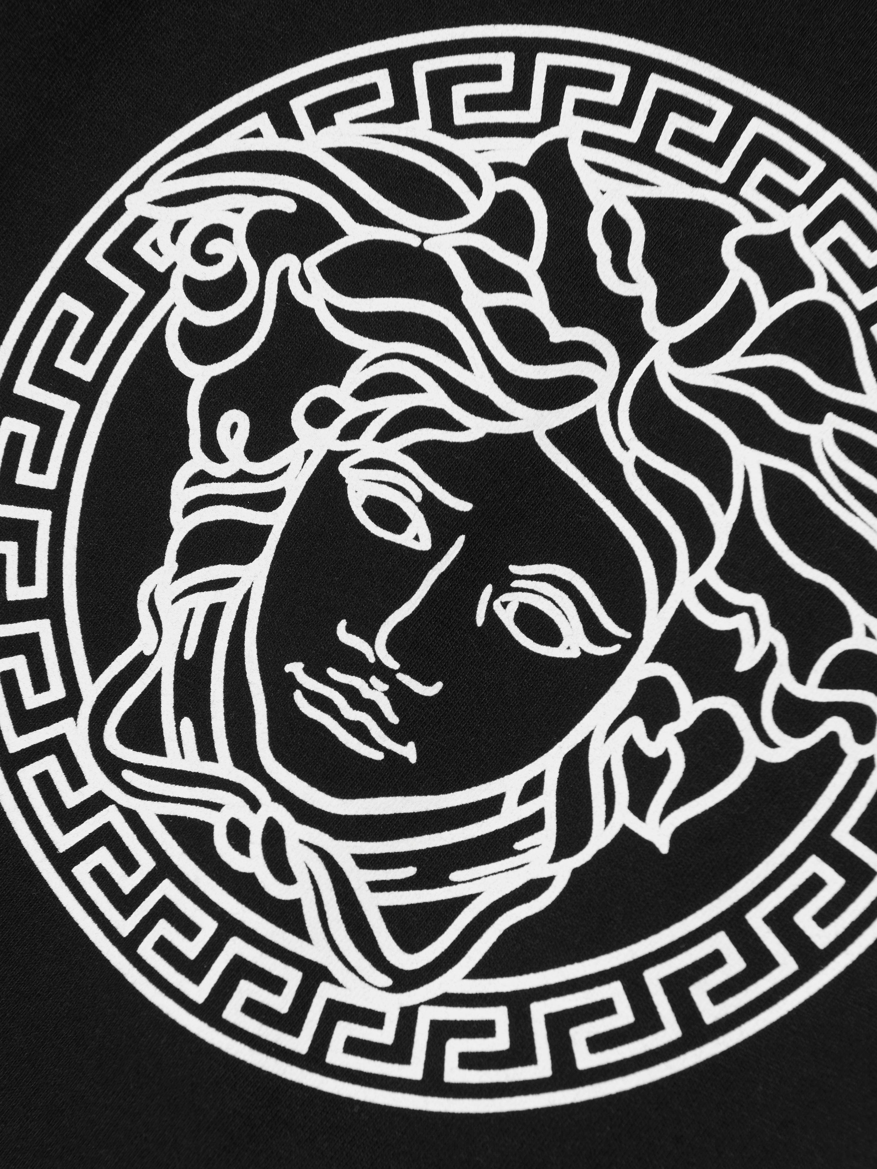 Versace Baby Medusa Logo T-Shirt in Black