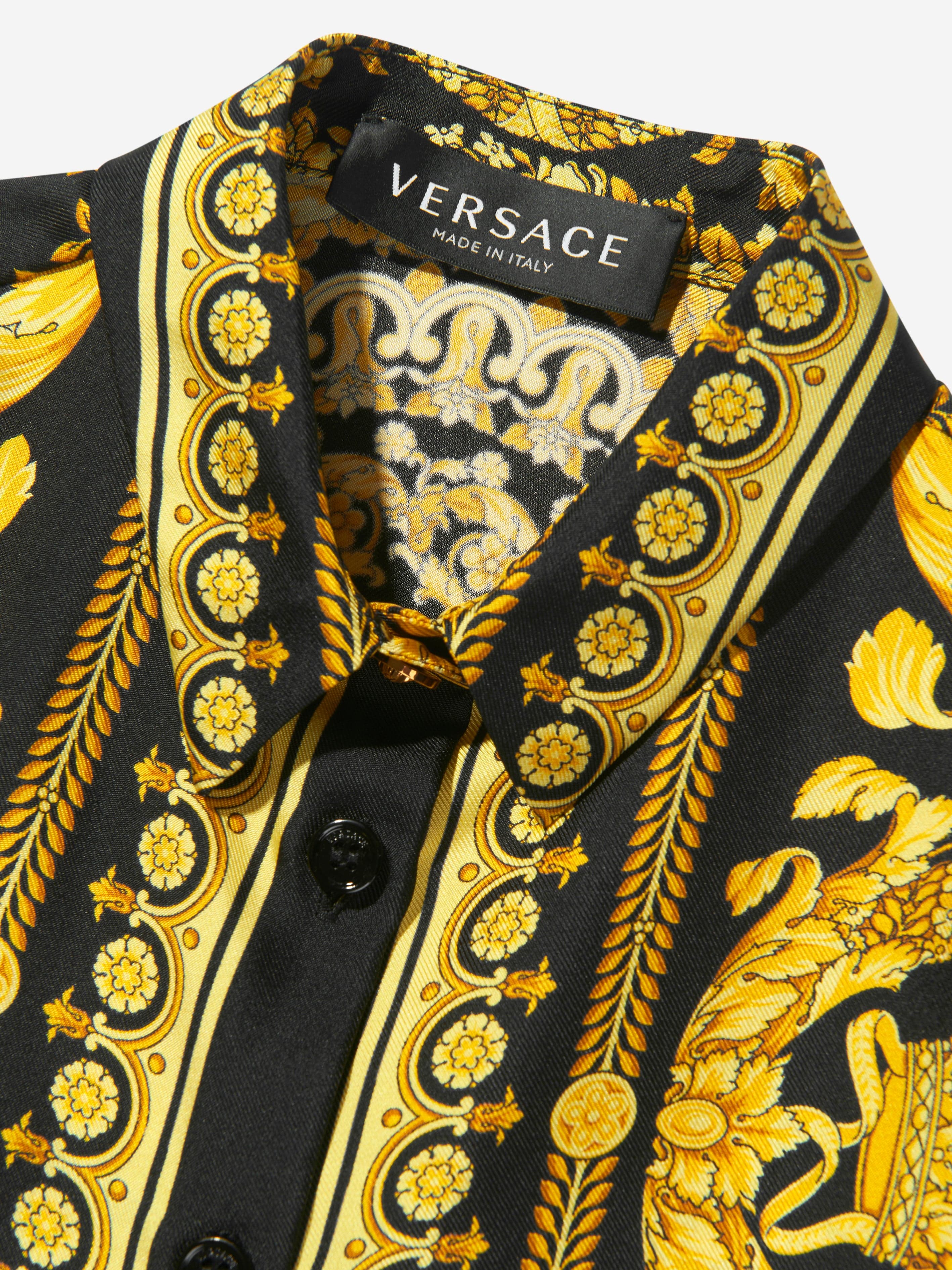 Versace Boys Silk Barocco Shirt