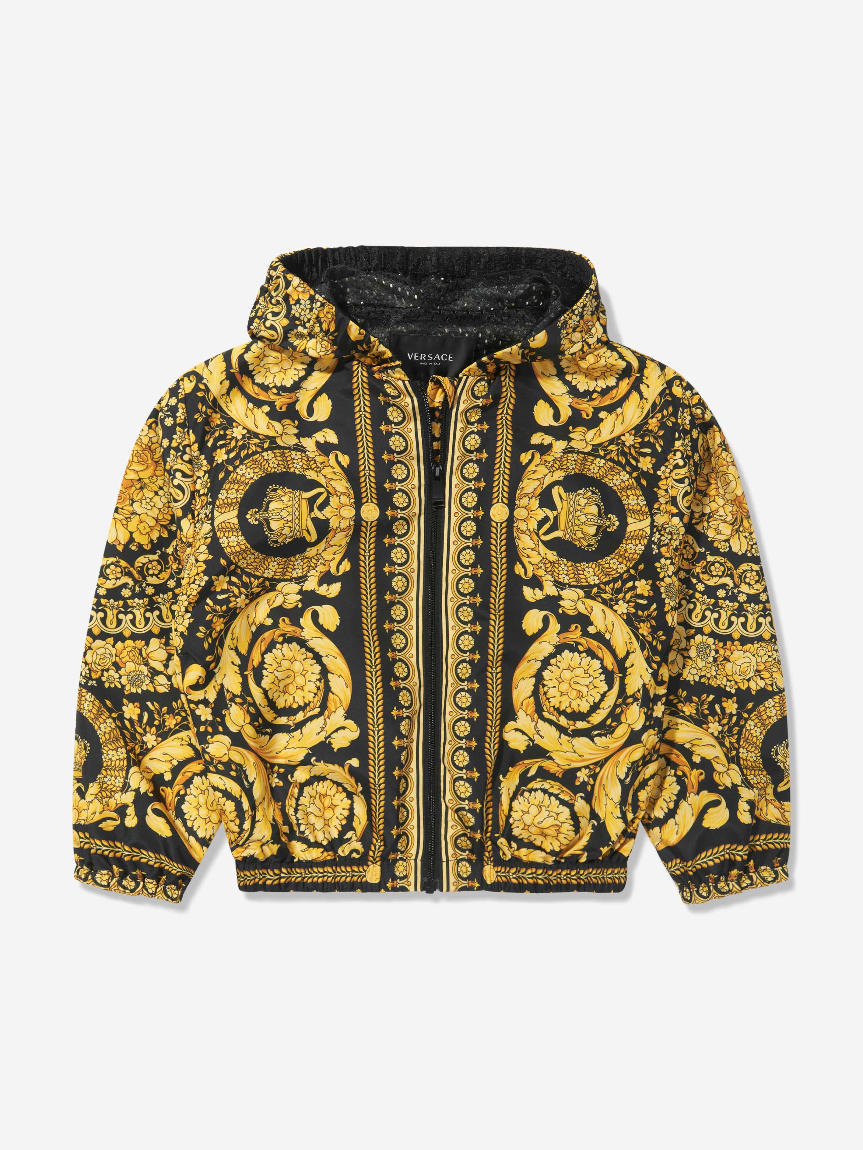 Versace Kids Barocco Zip Up Jacket