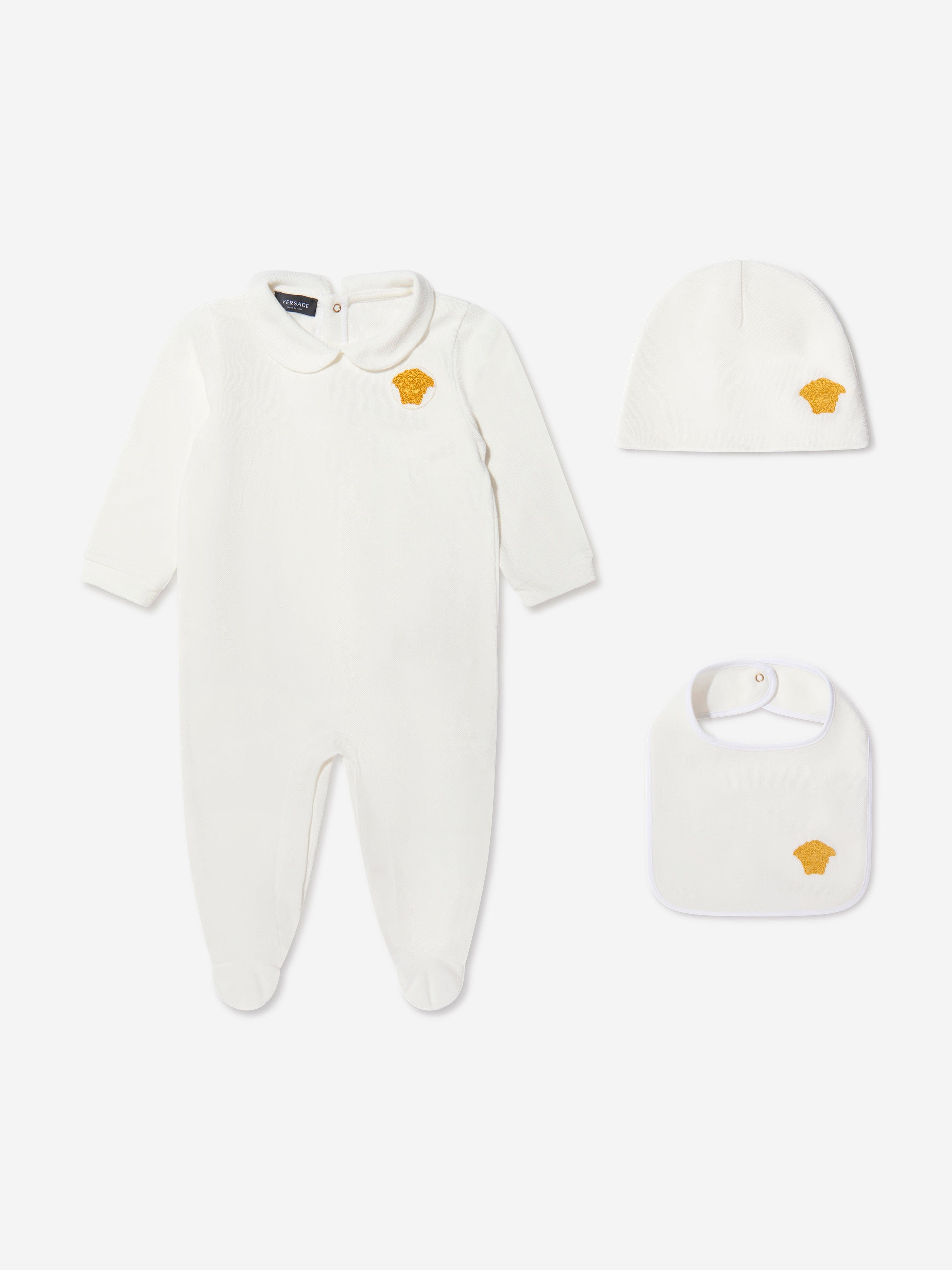 Versace Baby Girls 3 Piece Babygrow Gift Set