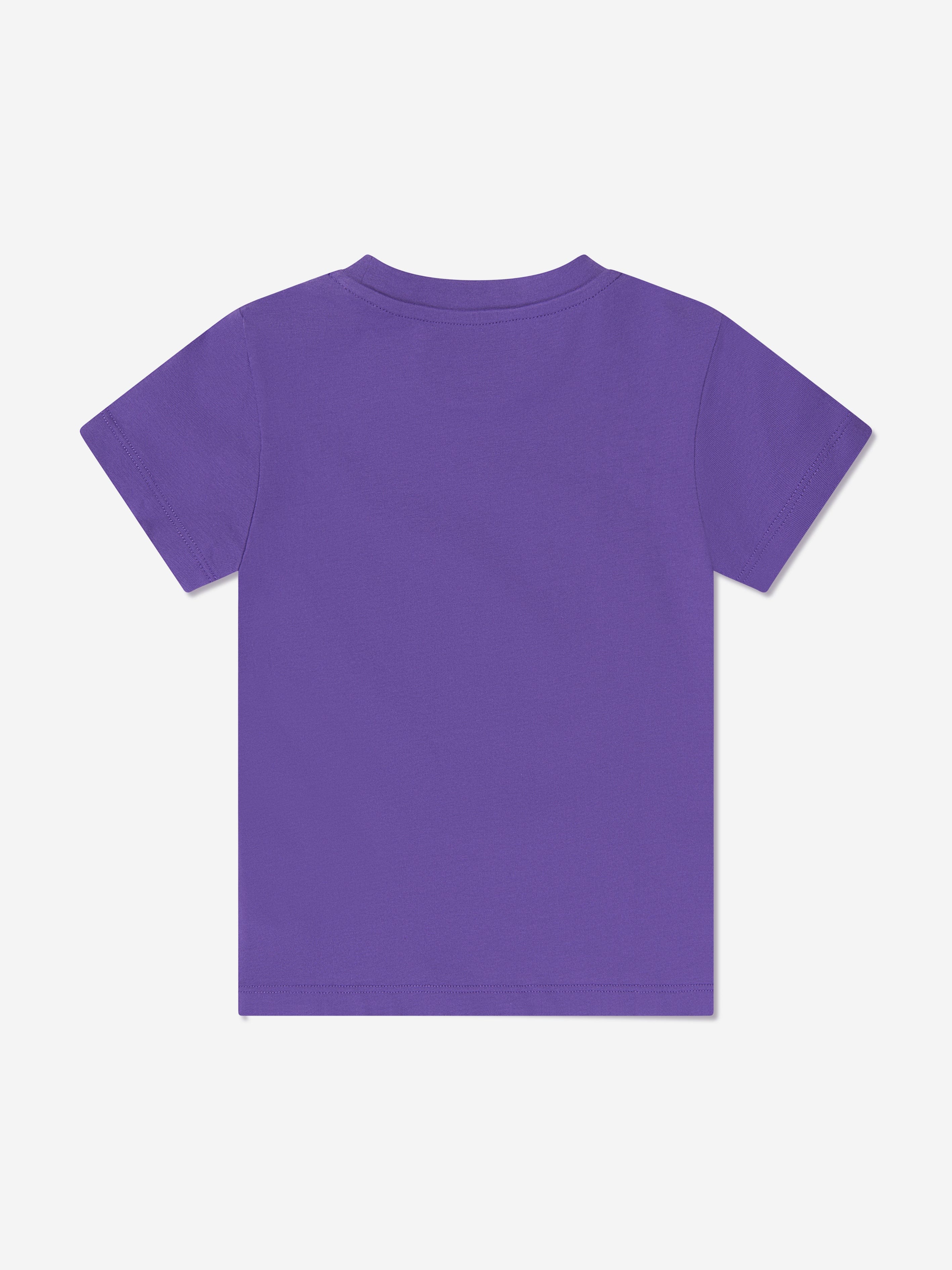 Versace Girls Medusa Logo T-Shirt in Purple