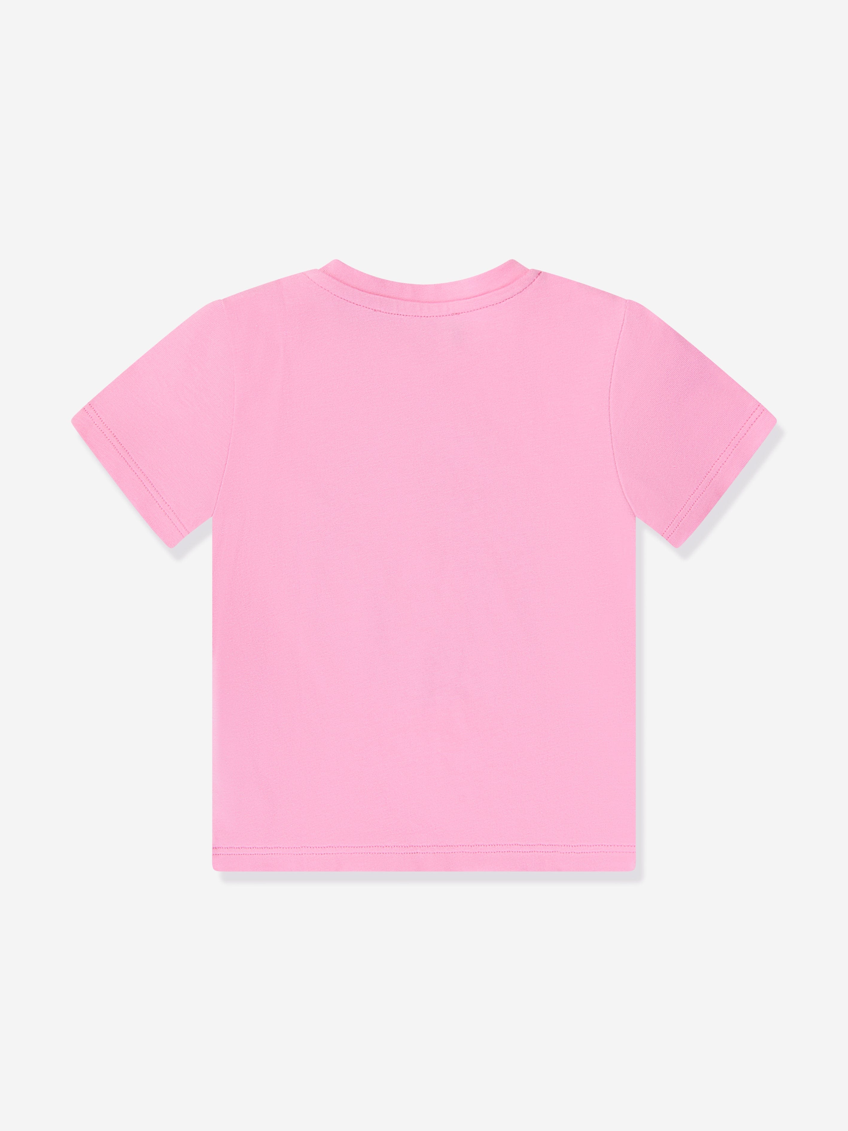 Versace Baby Girls Medusa Logo T-Shirt in Pink