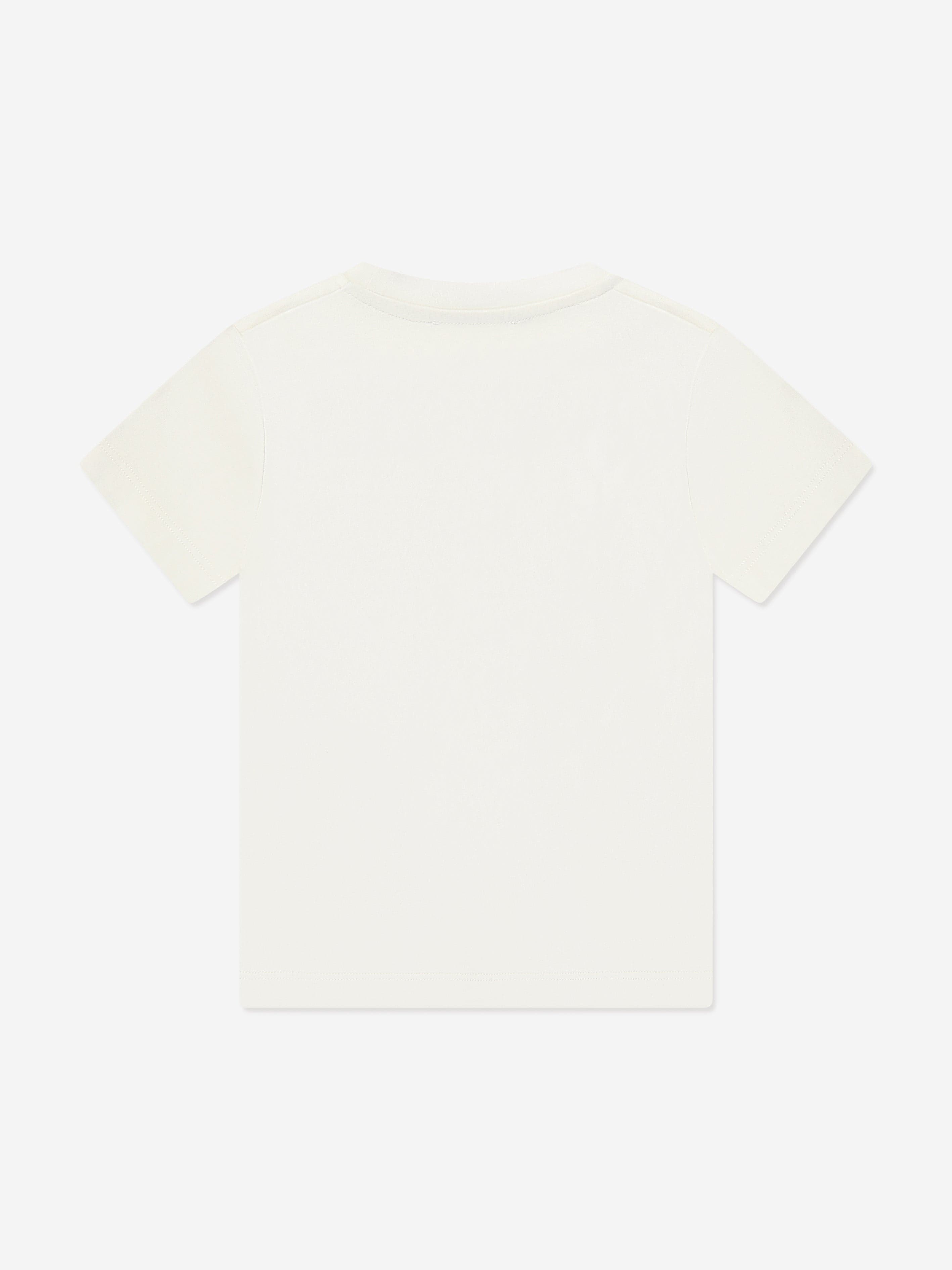 Versace Boys Logo T-Shirt in White