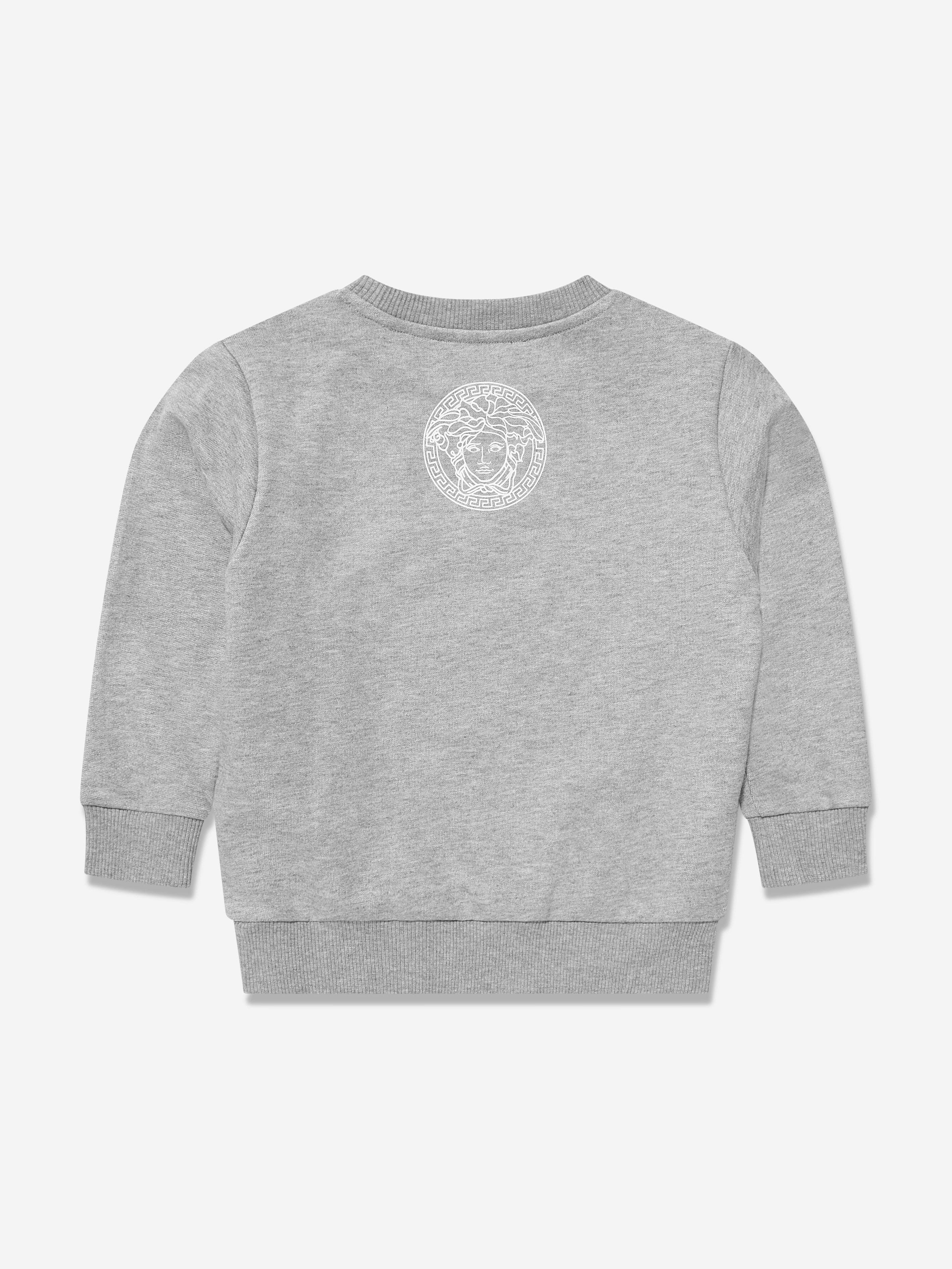 Versace Boys Logo Sweatshirt in Grey