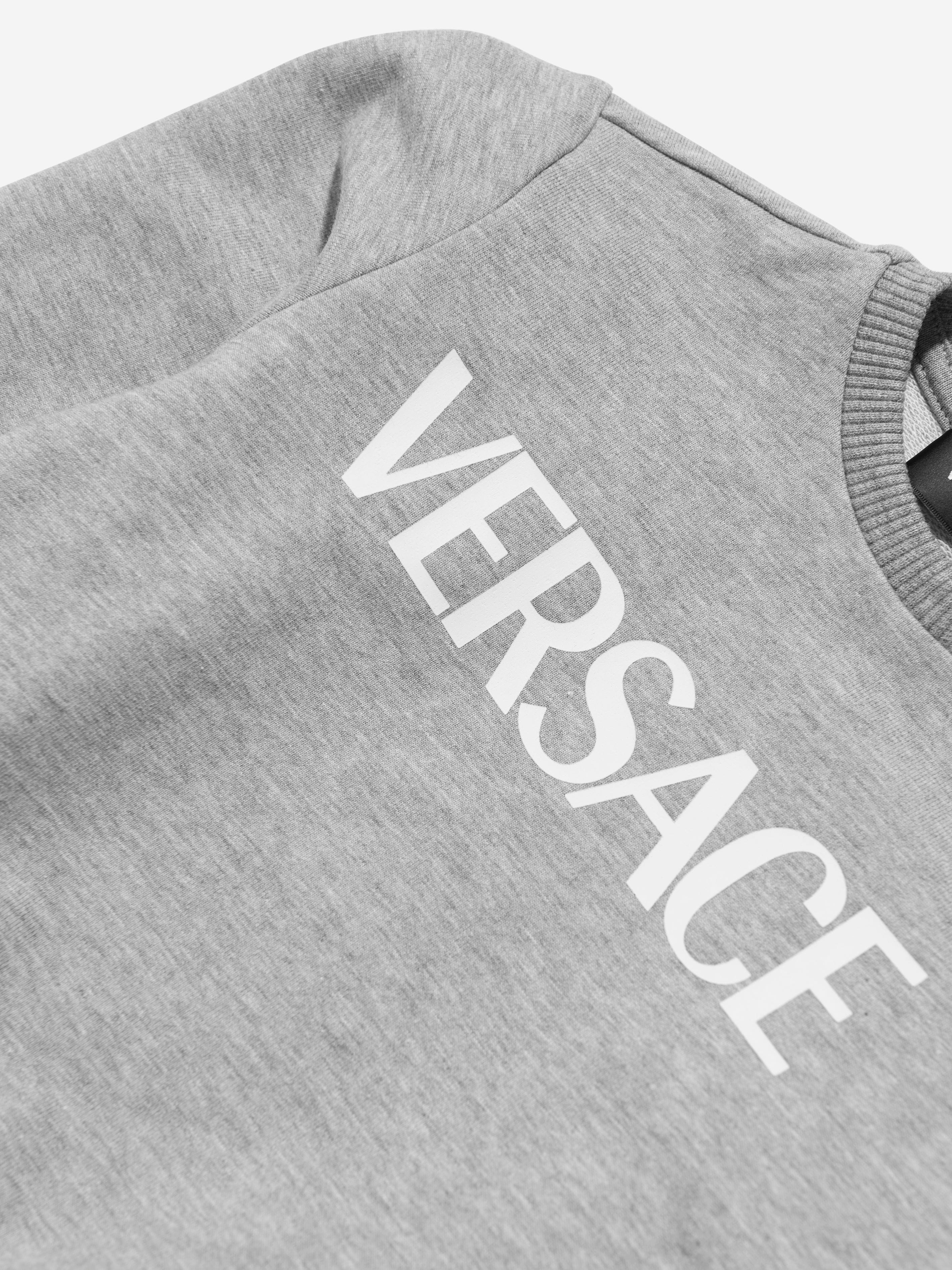 Versace Baby Logo Sweatshirt in Grey