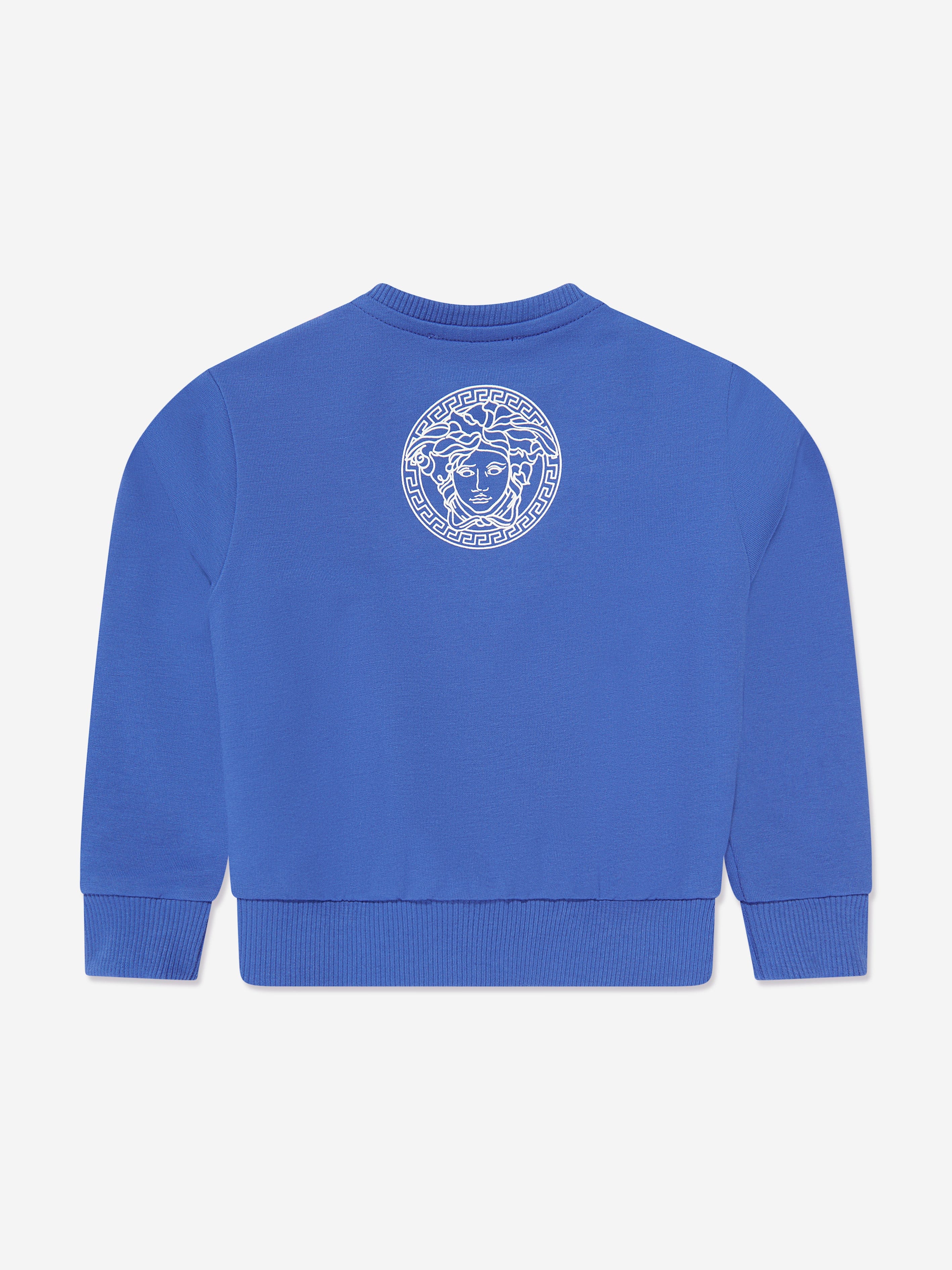 Versace Baby Boys Logo Sweatshirt in Blue