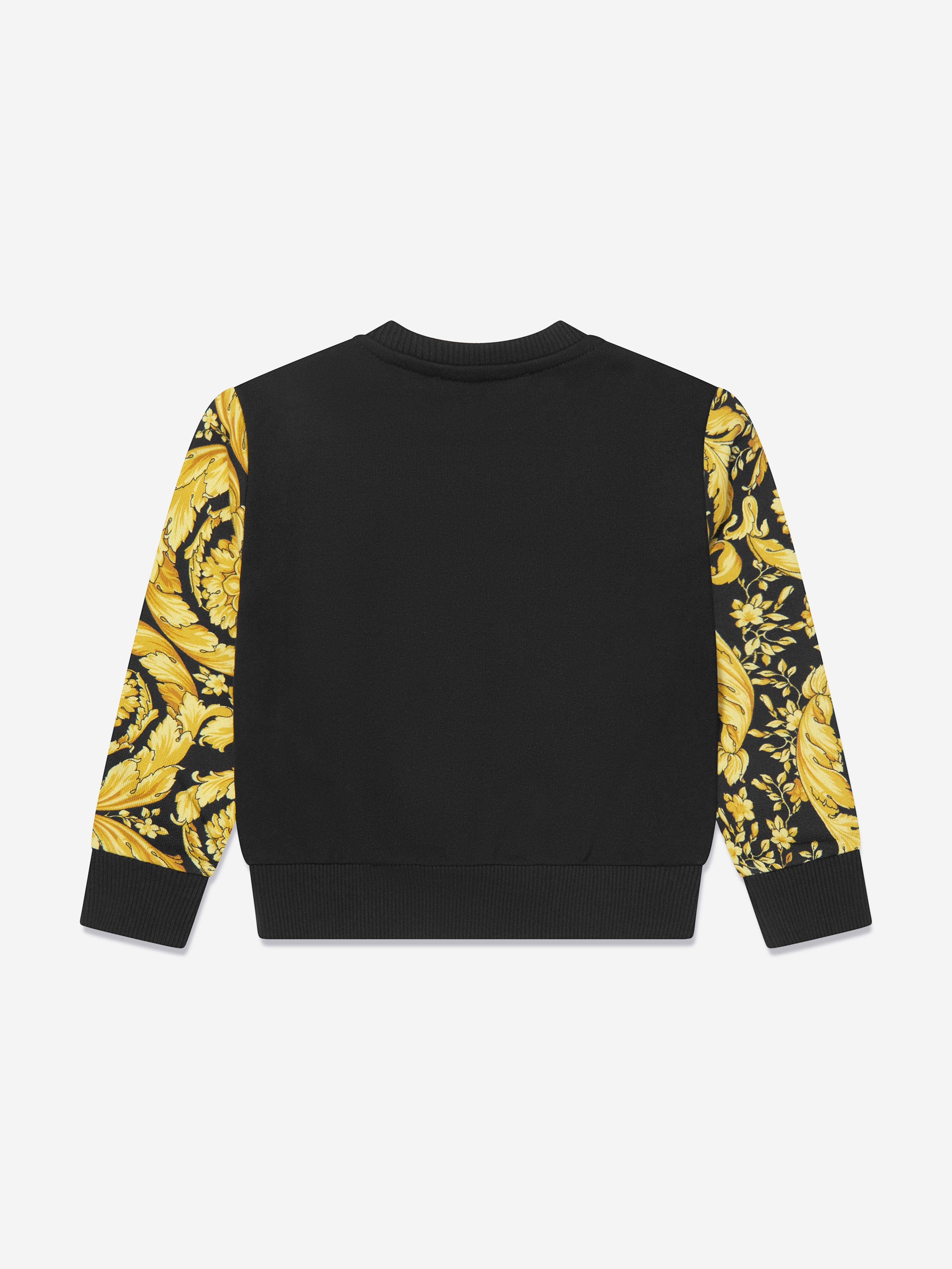 Versace Baby Barocco Logo Sweatshirt in Black