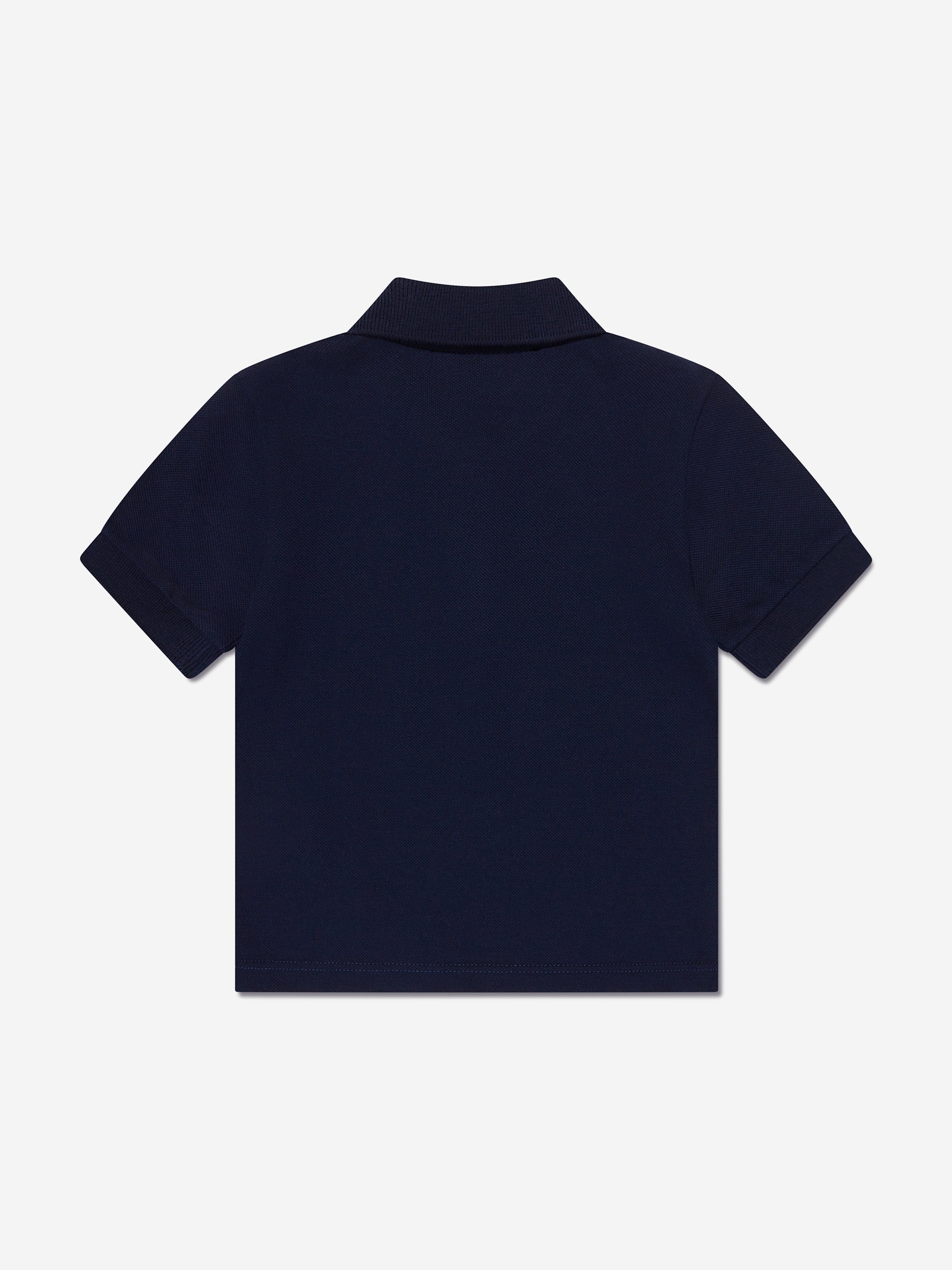 Versace Baby Boys Logo Polo Shirt in Navy