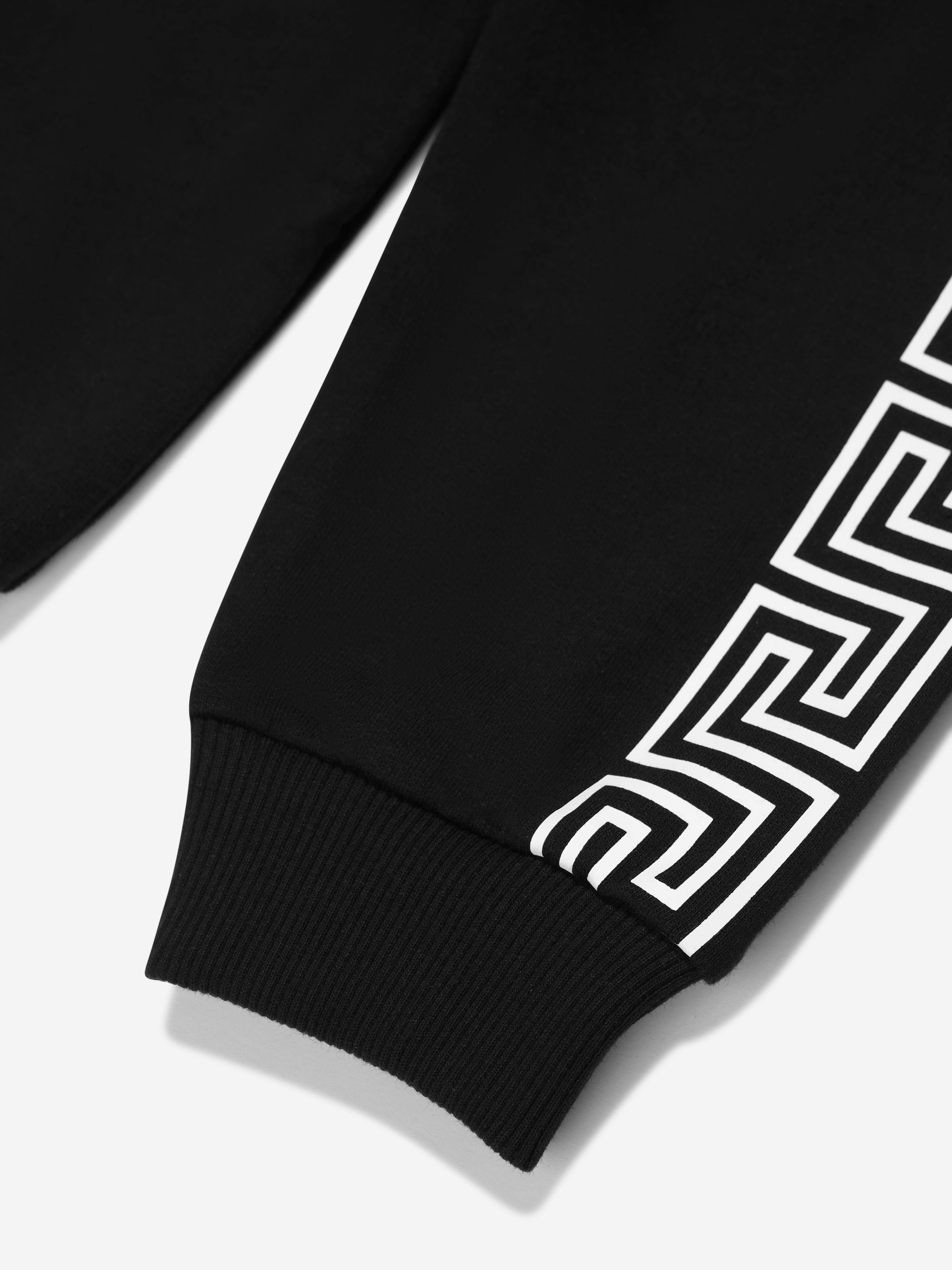 Versace Boys Logo Joggers in Black